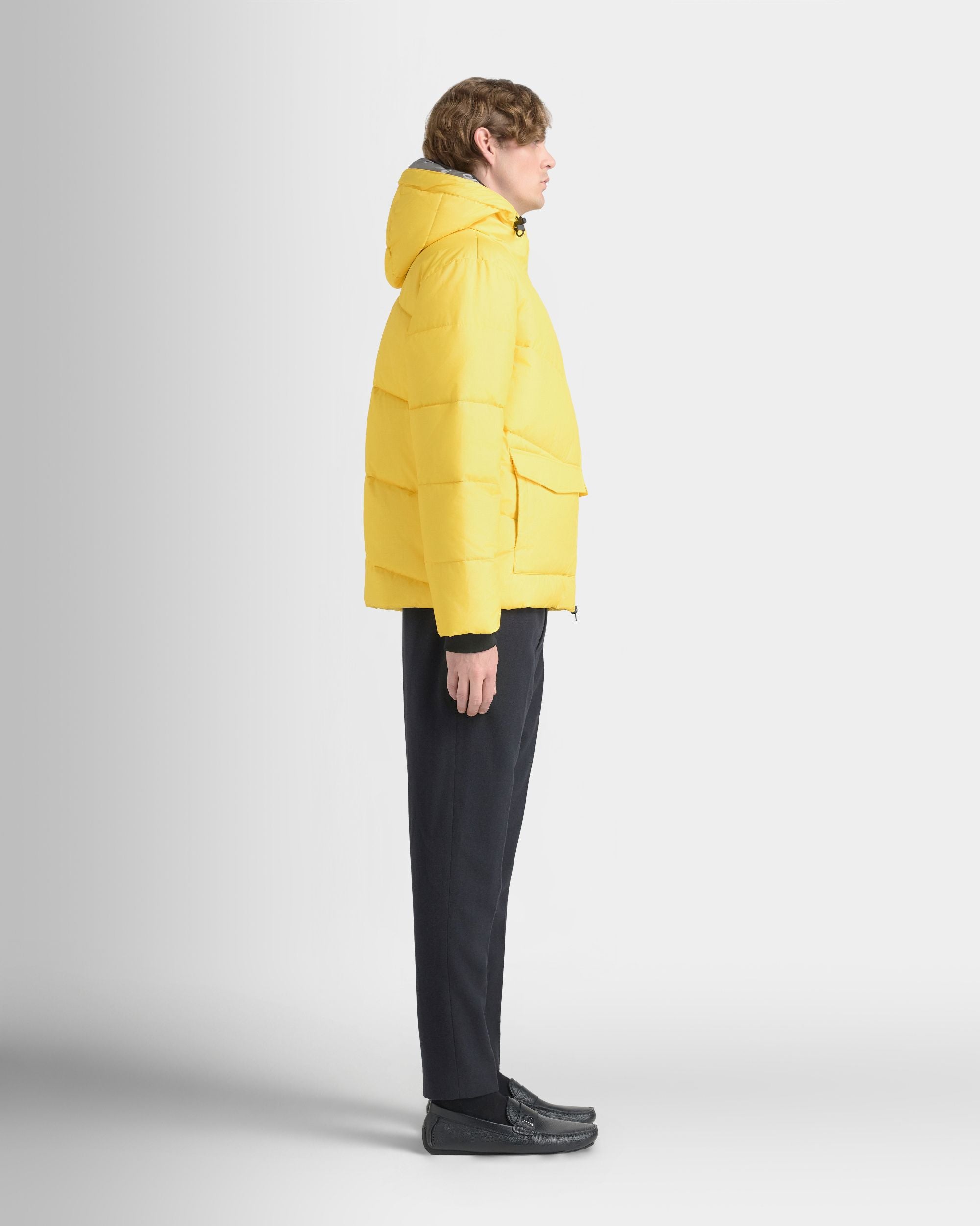 Bally Global - Puffer Jacket in Yellow Nylon Fabric - Yellow