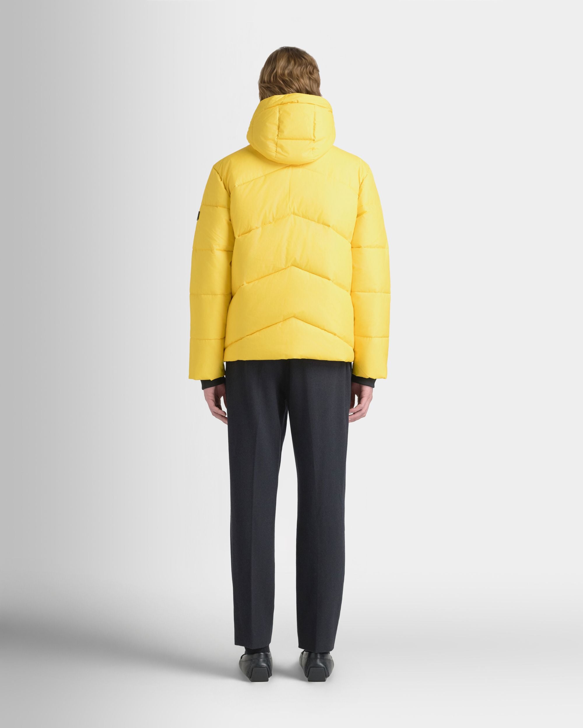 Bally Global - Puffer Jacket in Yellow Nylon Fabric - Yellow