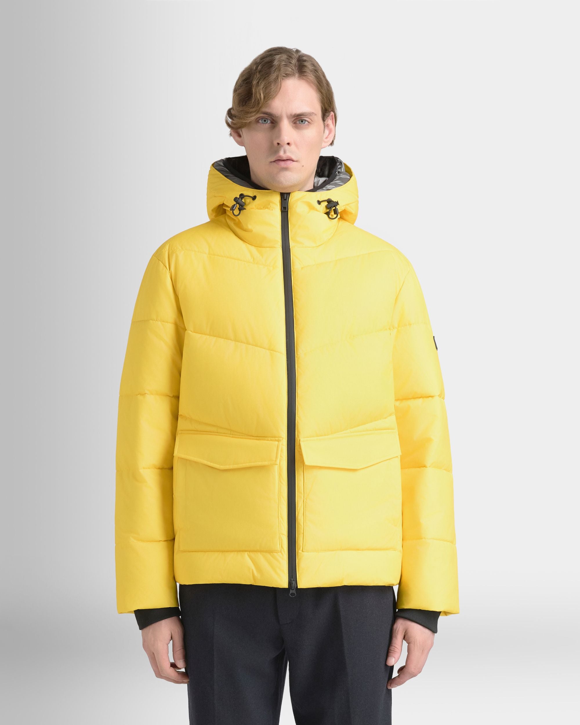 Bally Global - Puffer Jacket in Yellow Nylon Fabric - Yellow