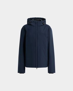 Padded Windbreaker in Navy Blue Recycled Polyester