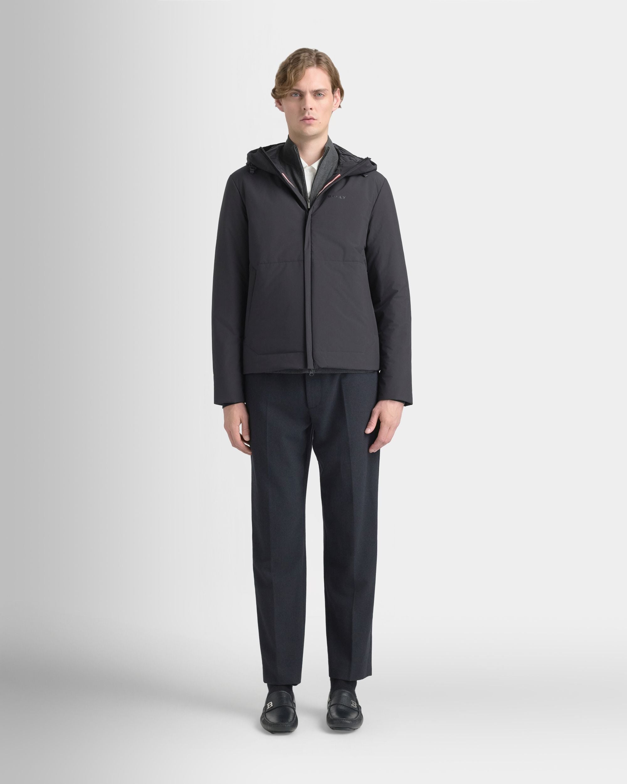 Bally Global - Padded Windbreaker in Black Recycled Polyester - Black