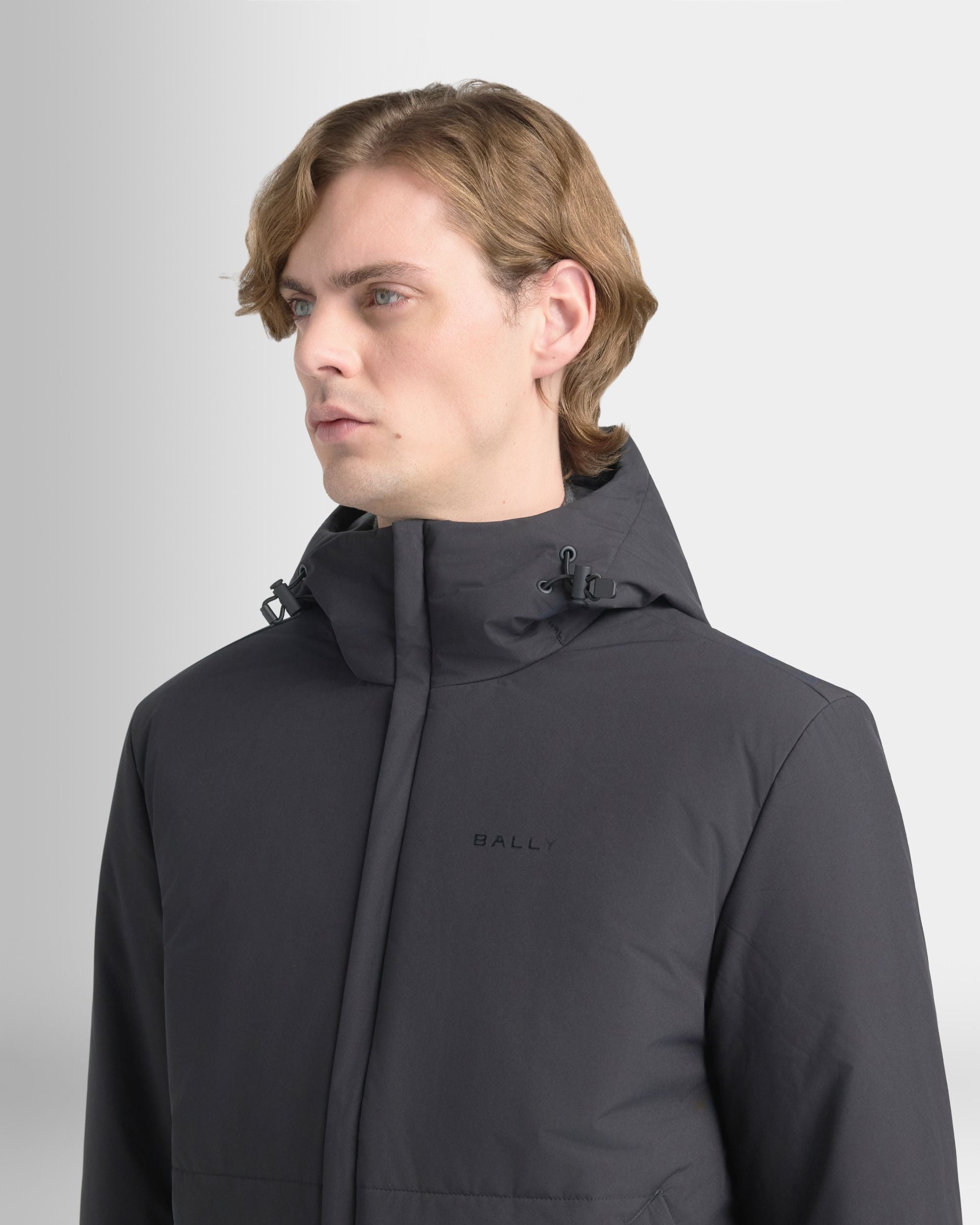 Bally Global - Padded Windbreaker in Black Recycled Polyester - Black