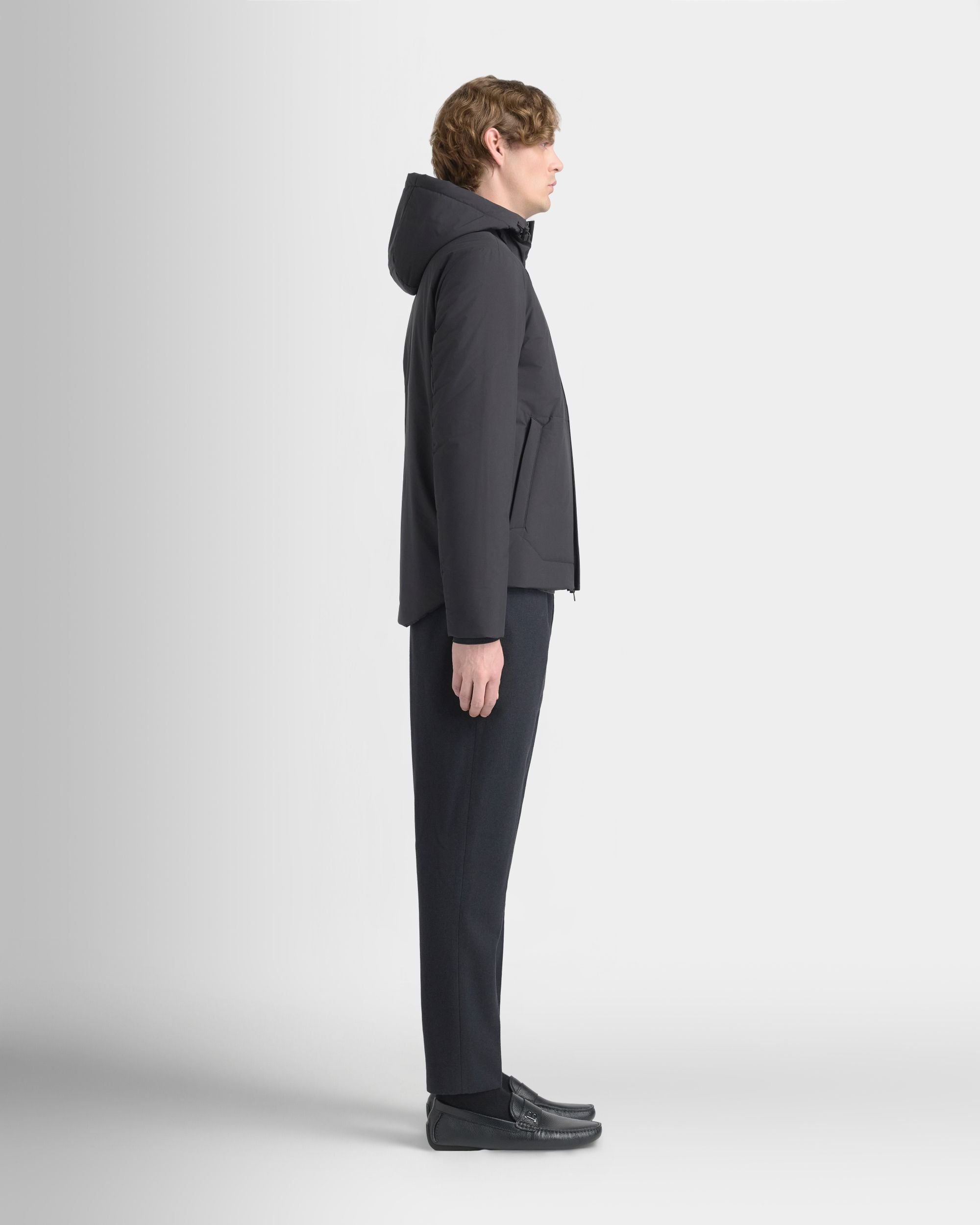 Bally Global - Padded Windbreaker in Black Recycled Polyester - Black