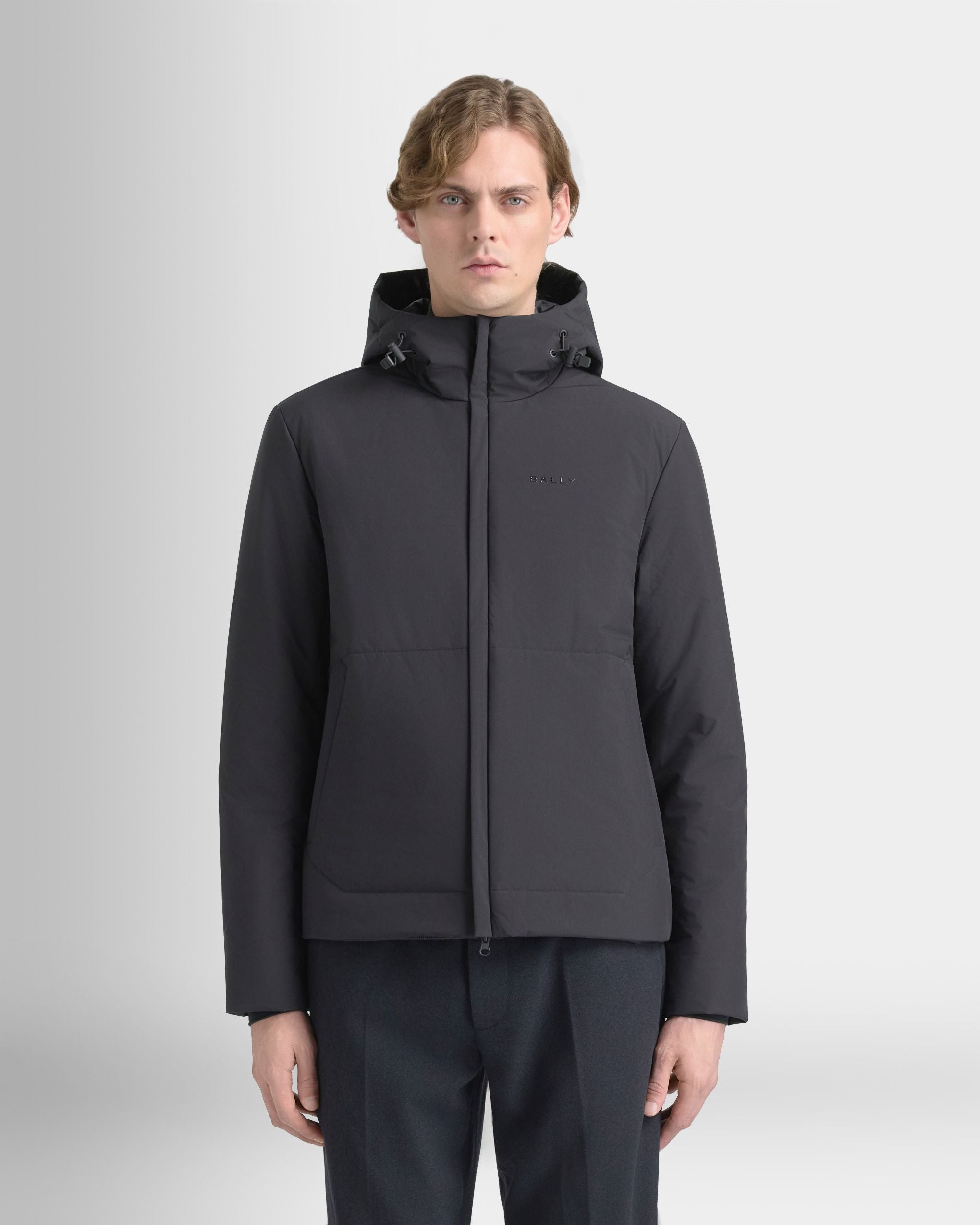 Bally Global - Padded Windbreaker in Black Recycled Polyester - Black