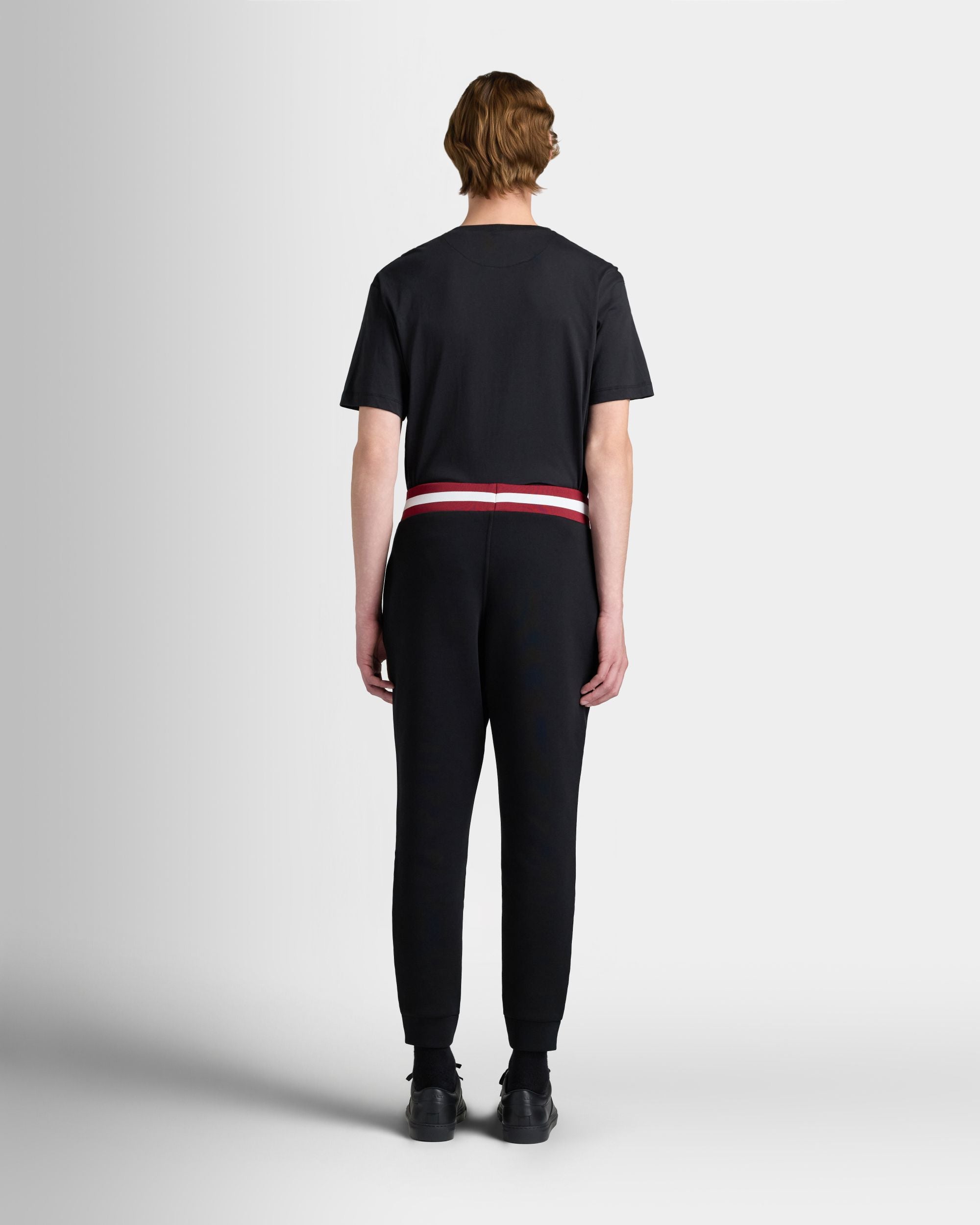 Bally Global - Pantalón de chándal de algodón entrelazado negro - Negro