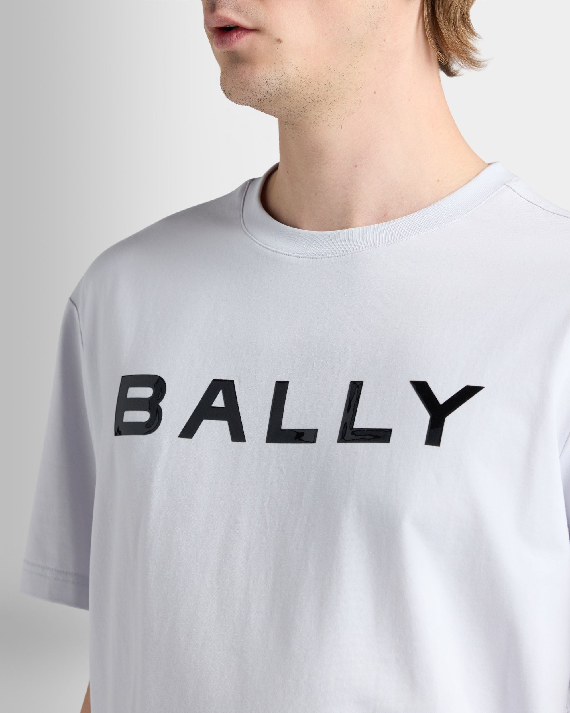 Bally Global - T-Shirt in White Cotton Interlock - White