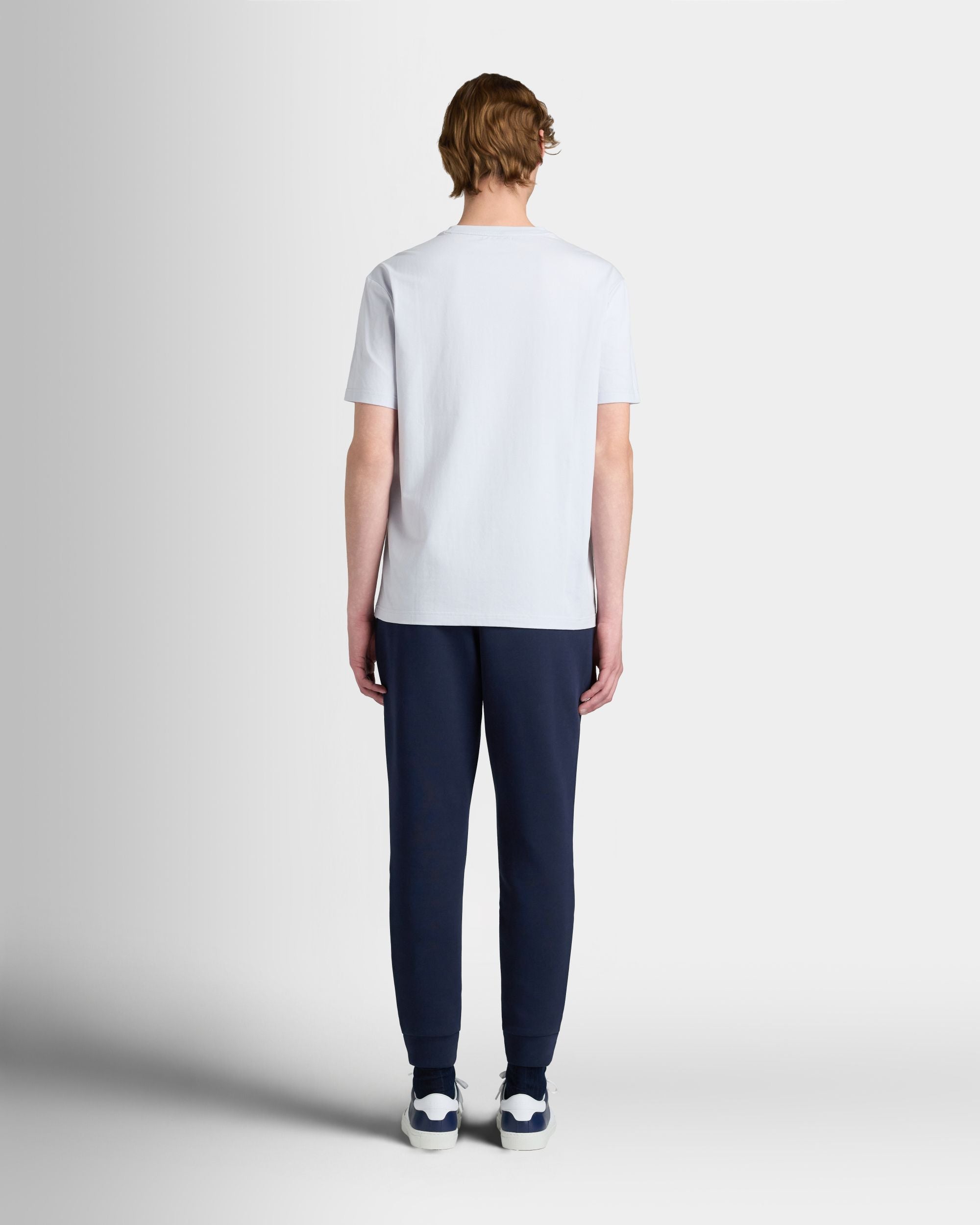 Bally Global - T-Shirt in White Cotton Interlock - White