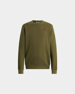 Sweat-shirt ras-du-cou en coton Military Green