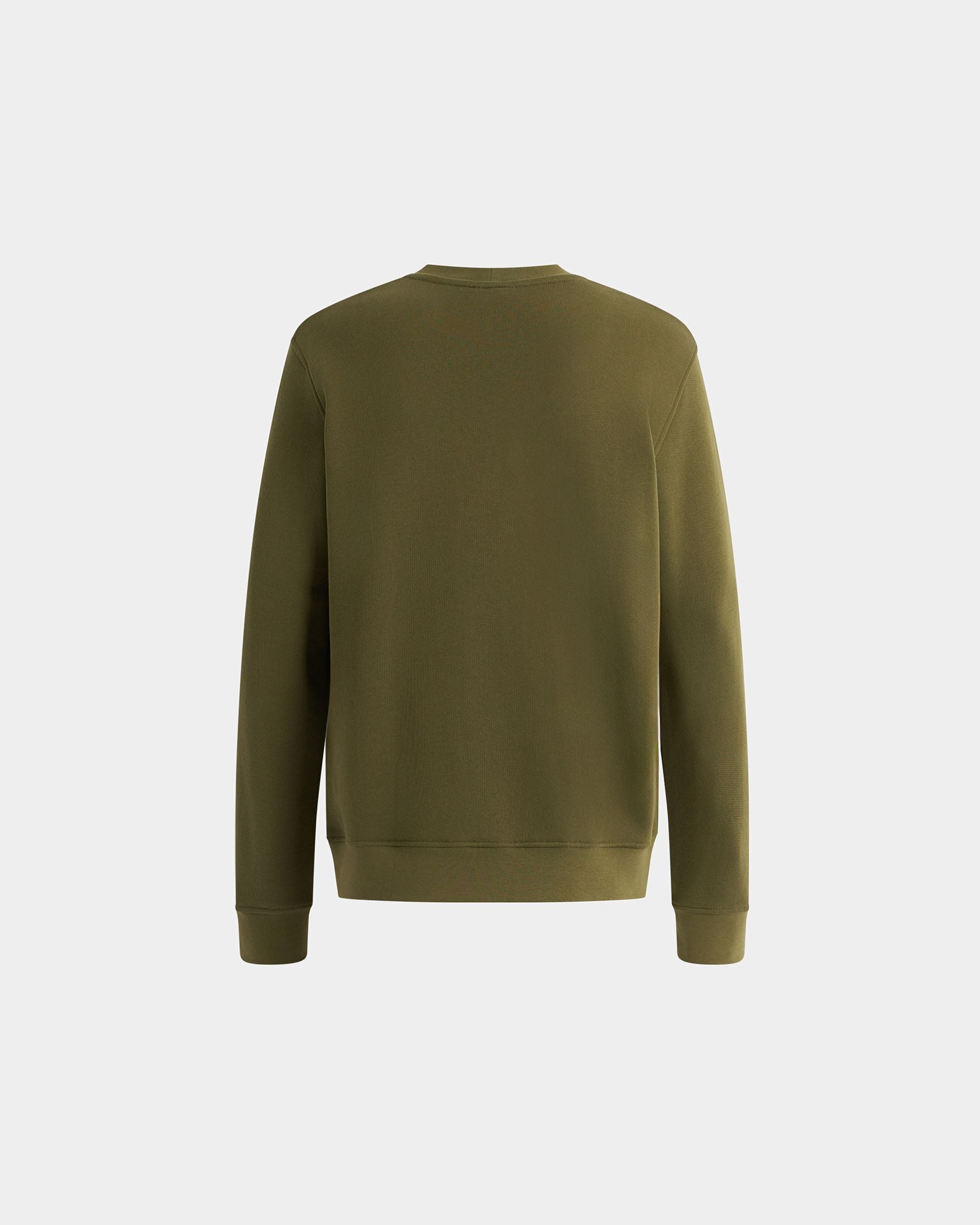 Bally Global - Sweat-shirt ras-du-cou en coton Military Green - Vert