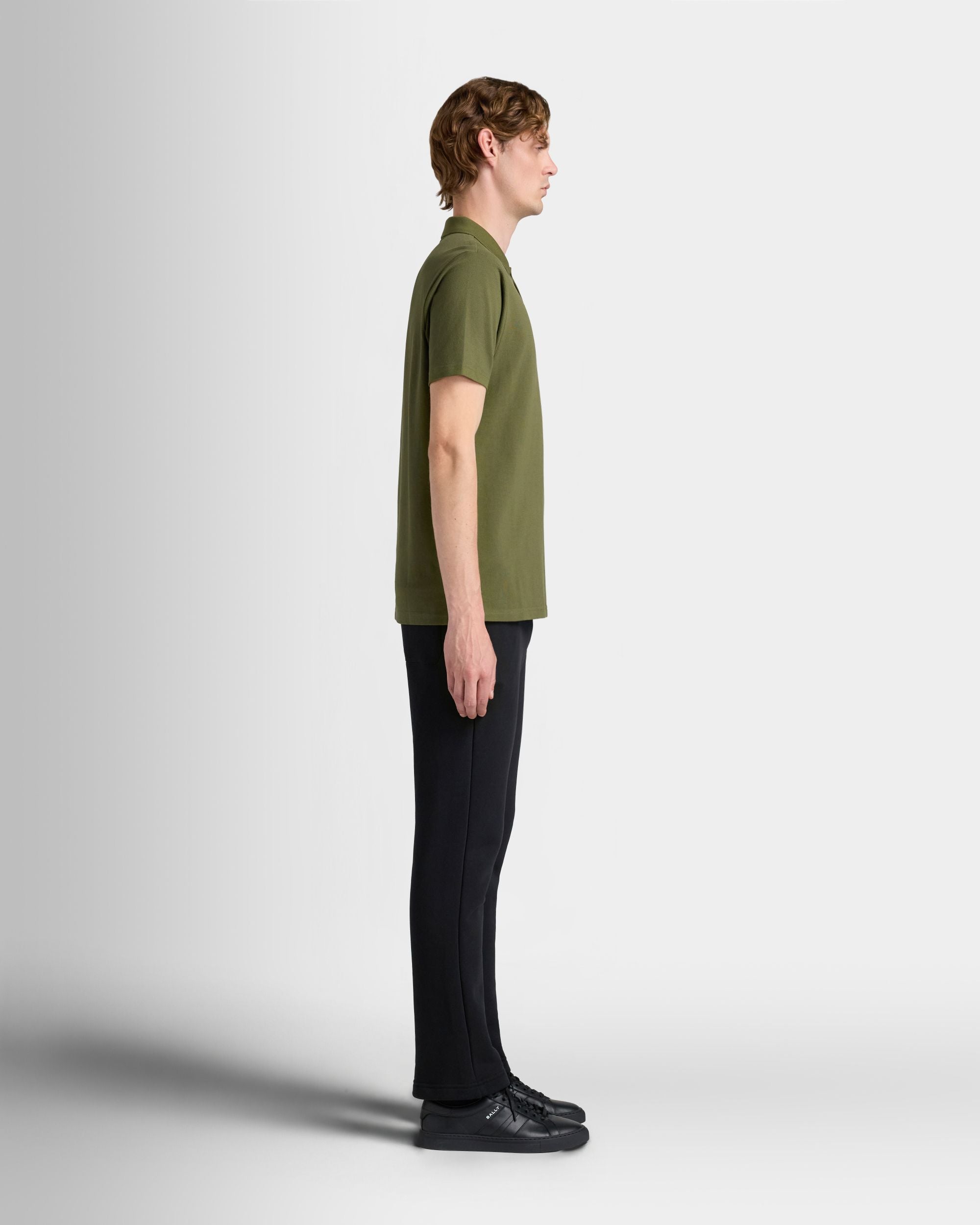 Bally Global - Polo Shirt in Military Green Cotton - Green