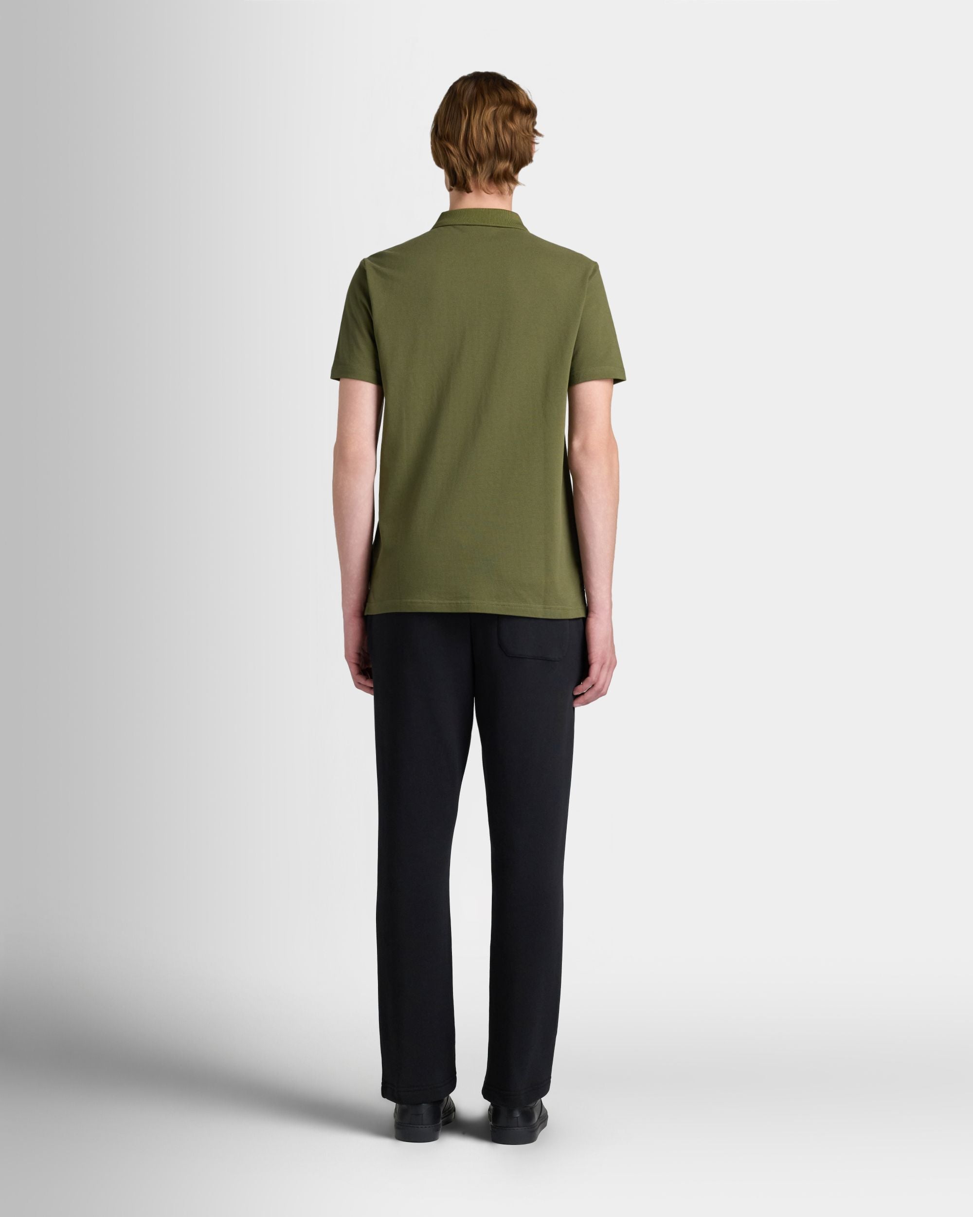 Bally Global - Polo Shirt in Military Green Cotton - Green