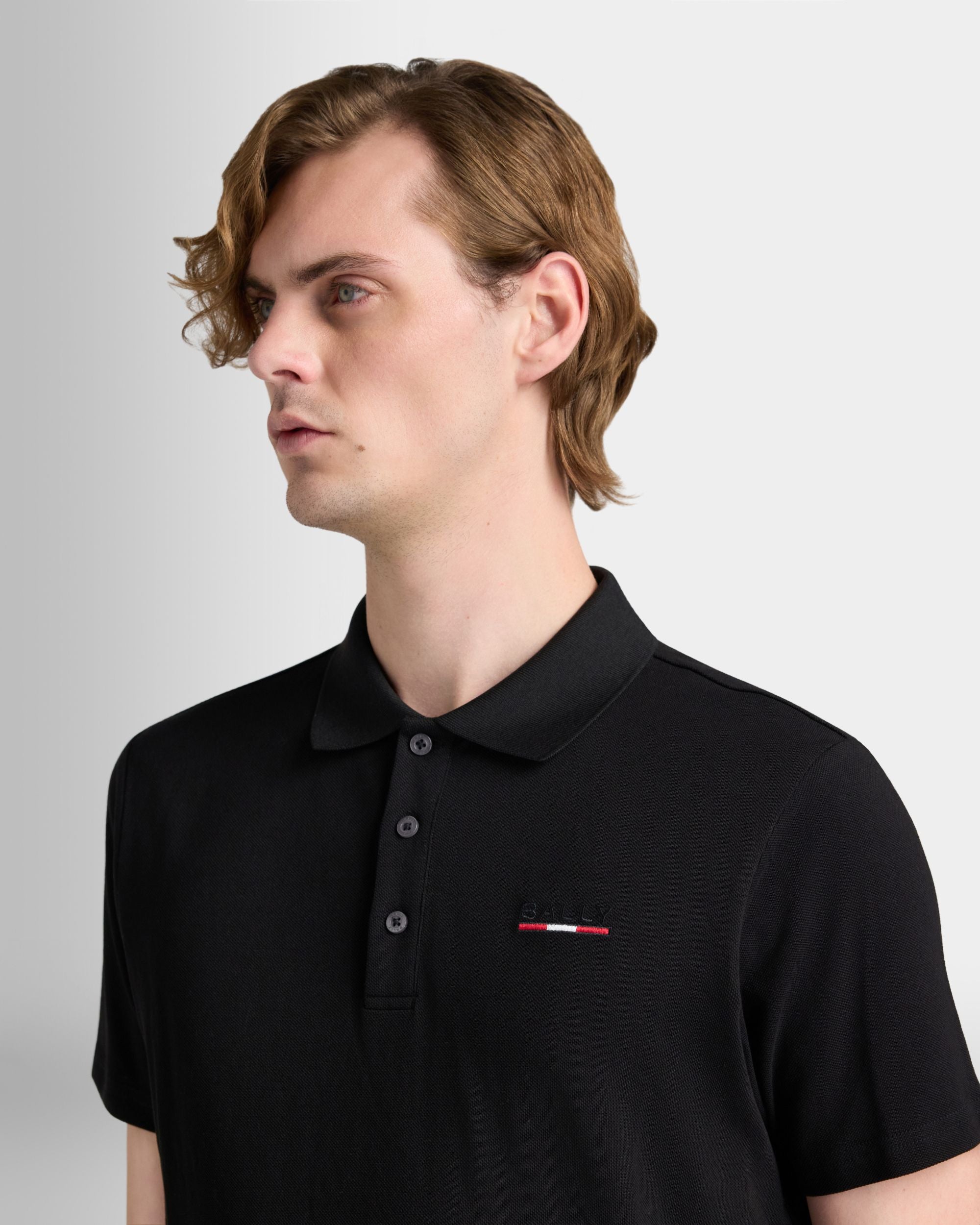 Bally Global - Polo Shirt in Black Cotton - Black