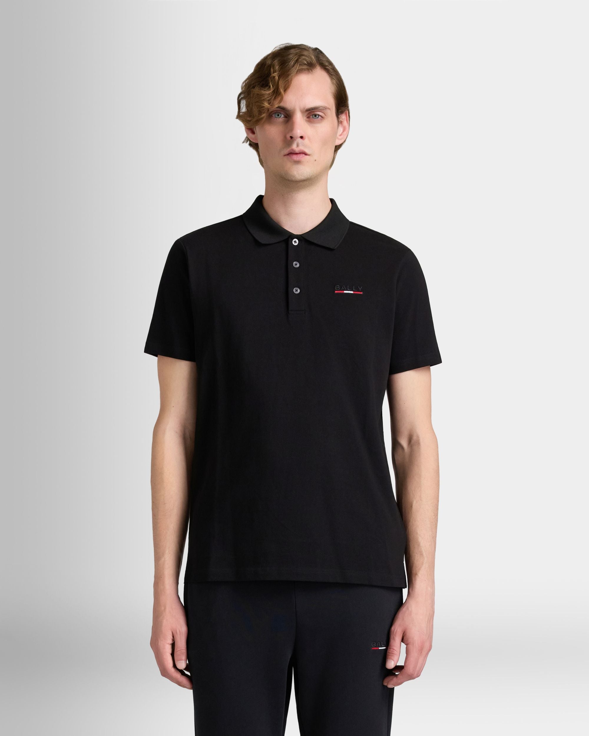 Bally Global - Polo Shirt in Black Cotton - Black