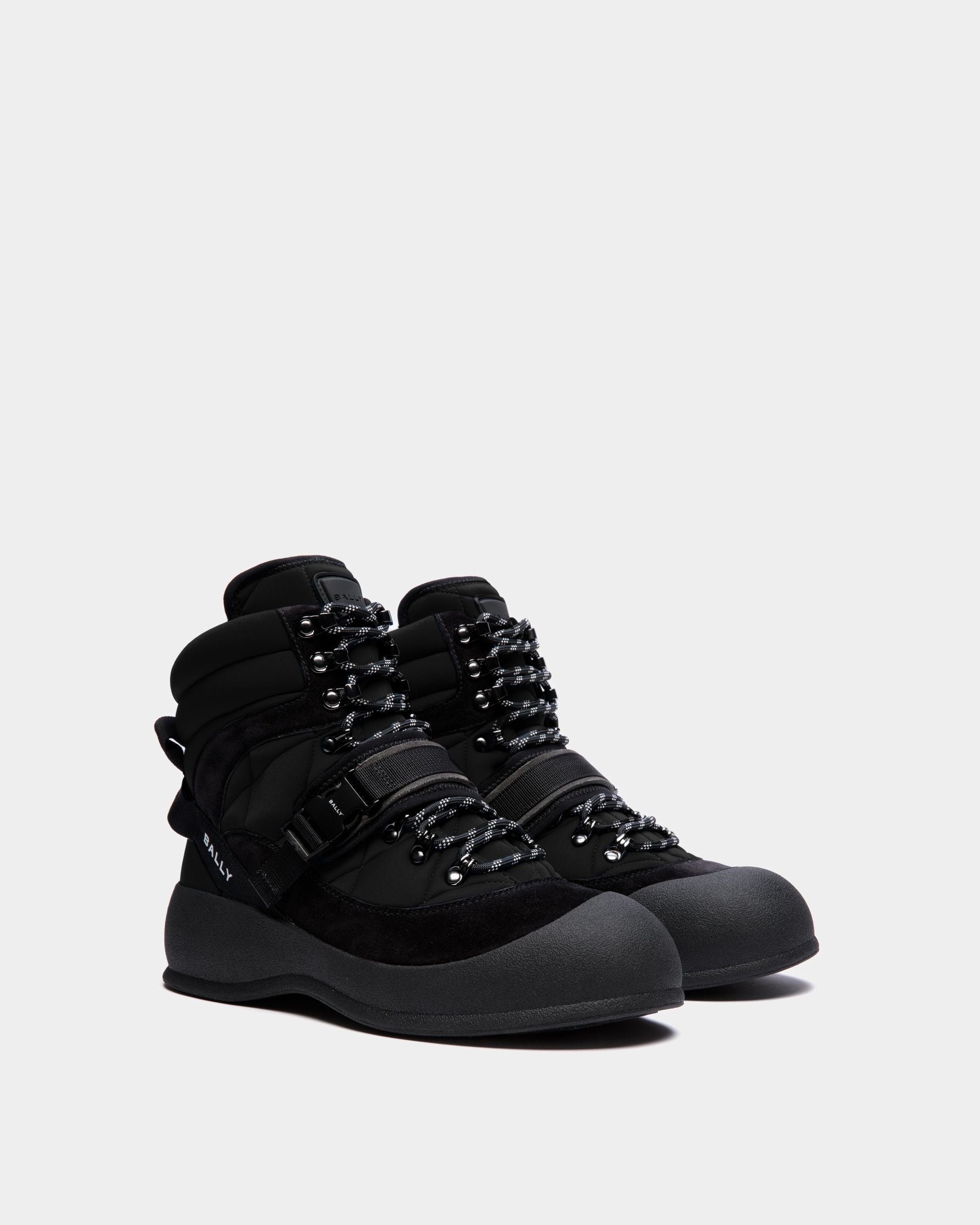 Bally Global - Bota Frei De Nailon Negro - Negro