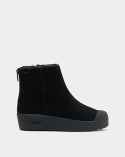 Bally Curling Bootie in Black Suede