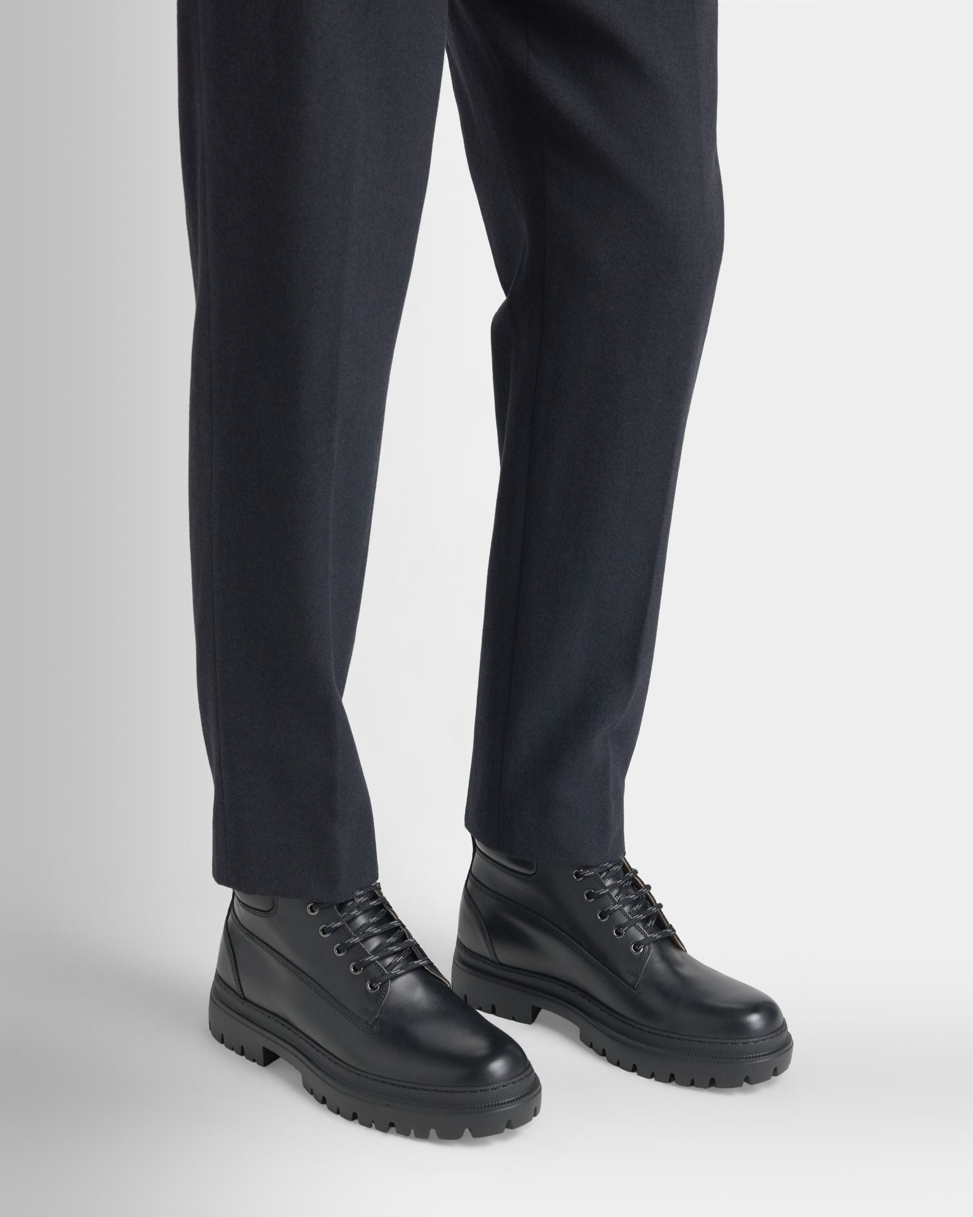 Bally Global - Hallen Boot in Black Leather - Black