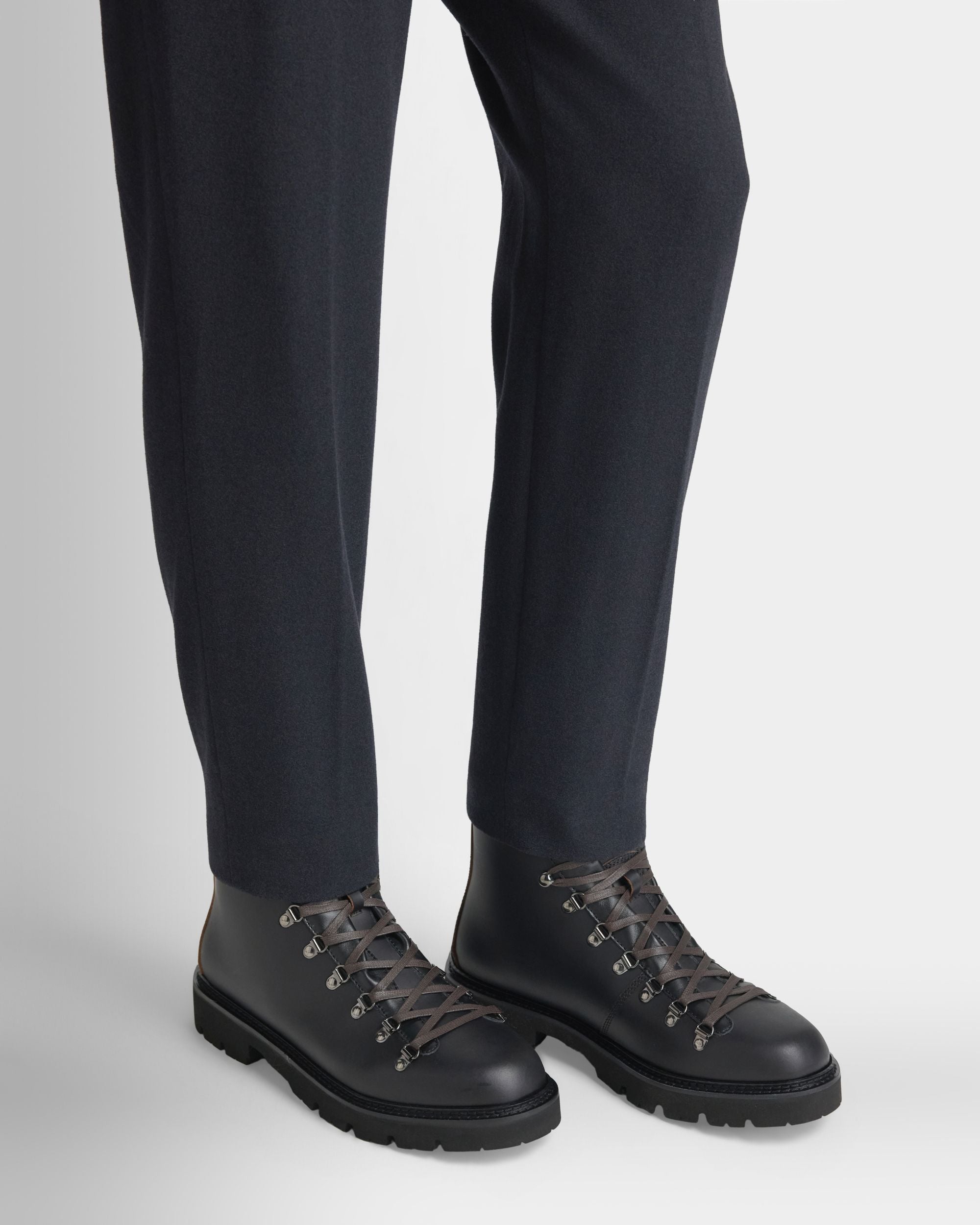 Bally Global - Wandern Boot in Black Leather - Black