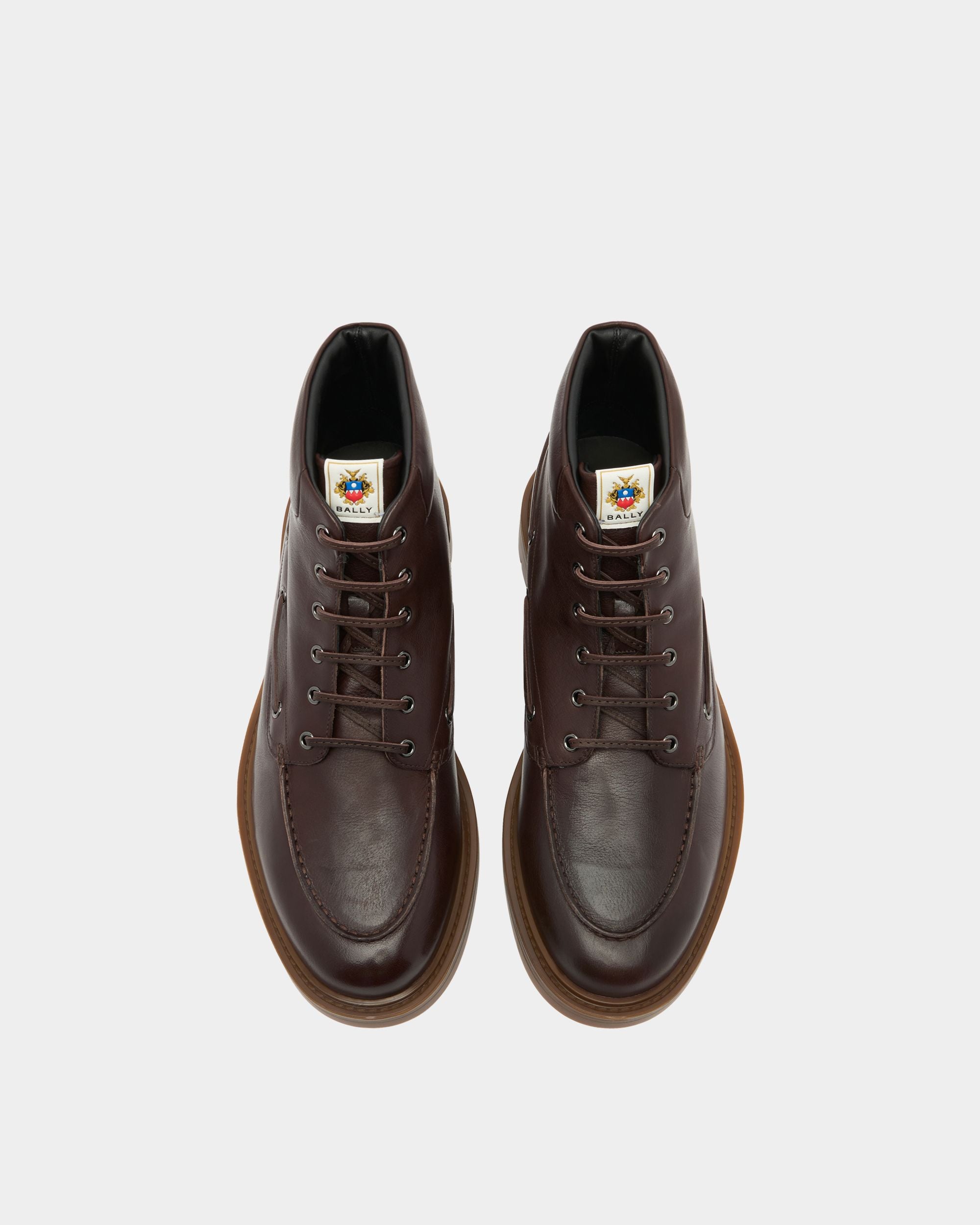 Bally Global - B-Lug Bootie in Ebano Leather - Brown