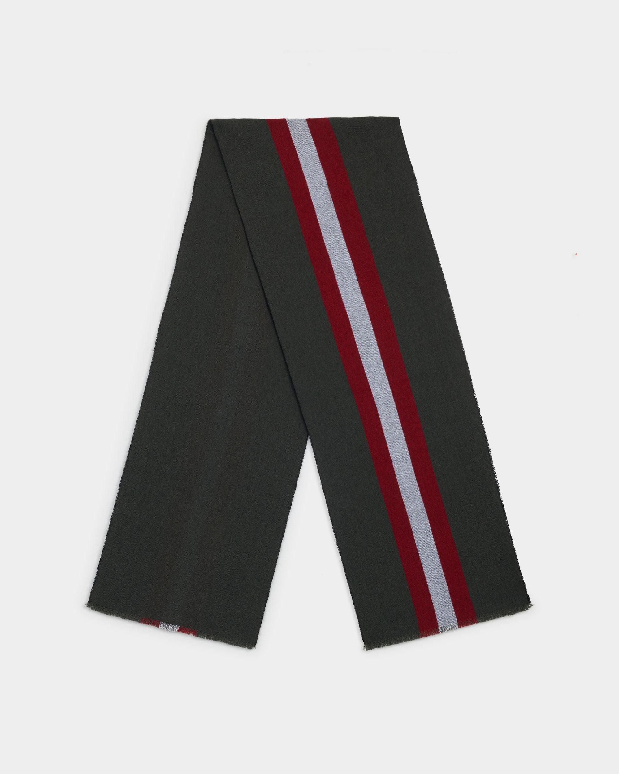 Bally Global - Scarf in Military Green Wool - Green