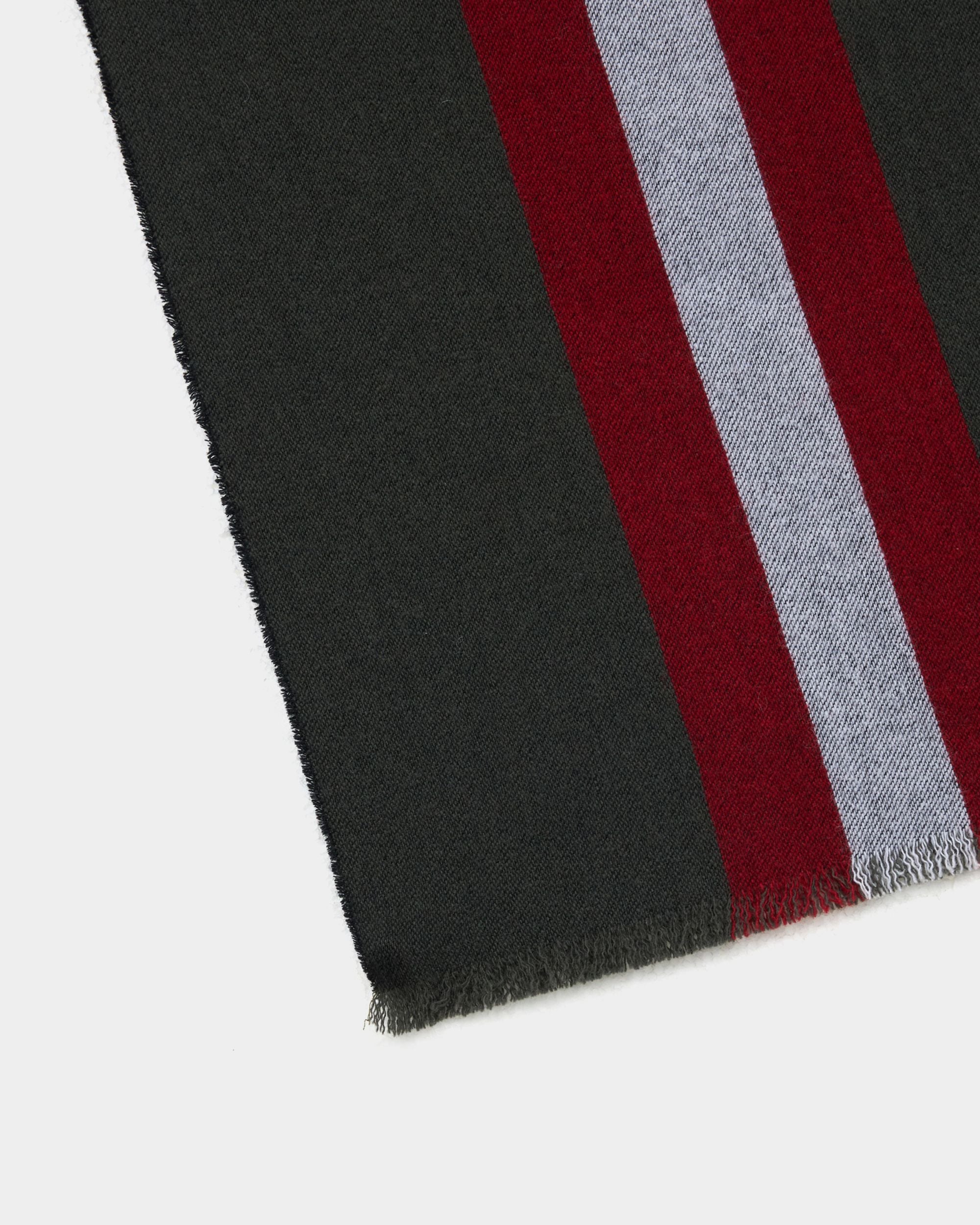 Bally Global - Scarf in Military Green Wool - Green