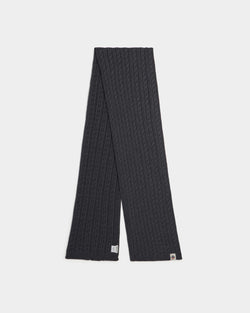 Scarf in Dark Grey Wool