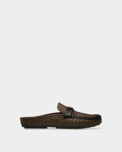 Villeneuve Driver with a Monogram Print in Brown