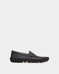 Driver In Blue Embossed Leather