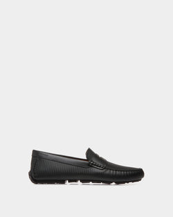 Driver in Black Embossed Leather