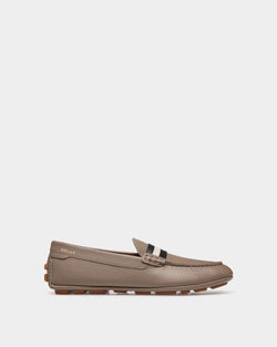 Chaussure Driver Kerbs En Cuir Grainé Beige