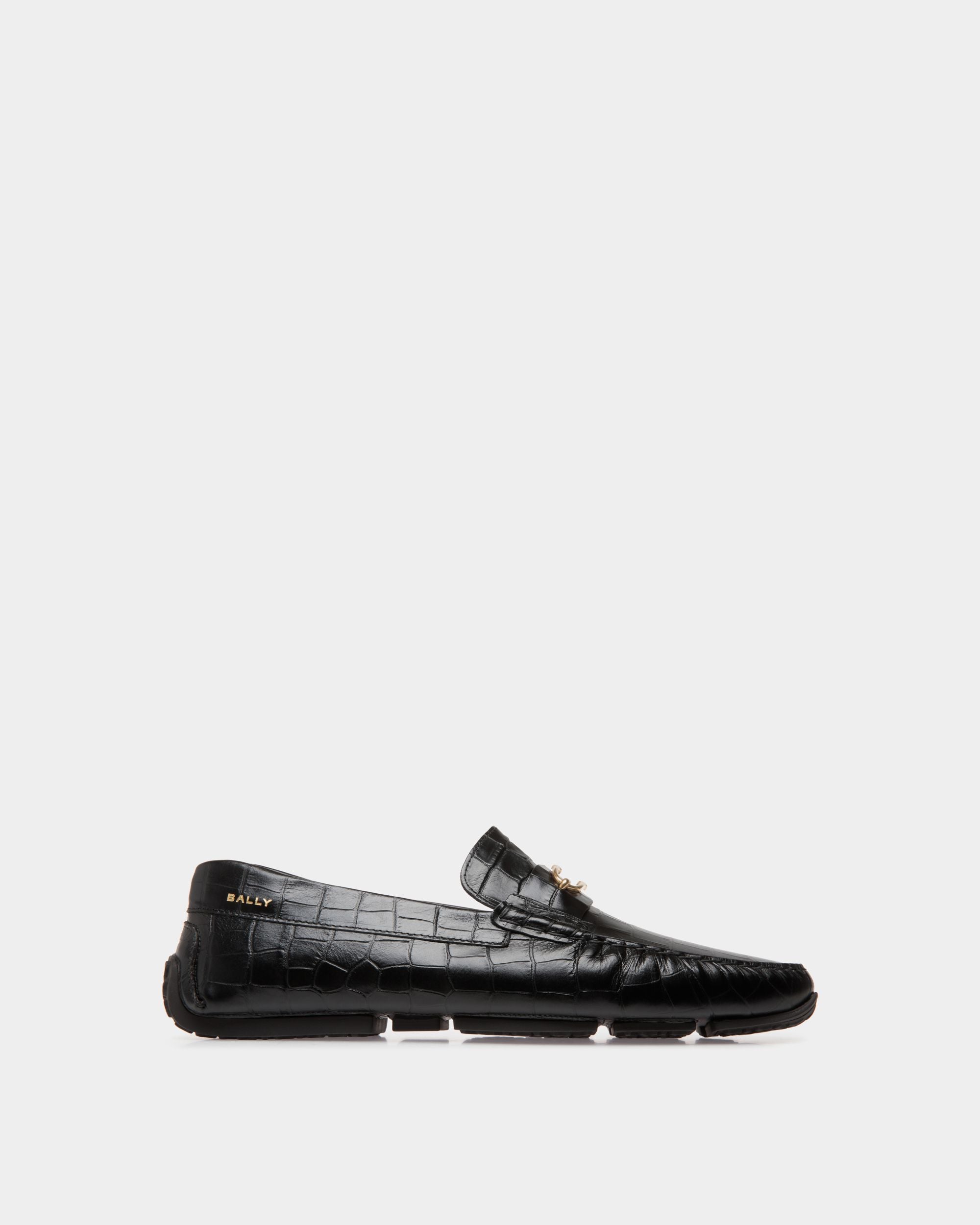 Bally Global - Pilot Drivers In Black Leather - Black