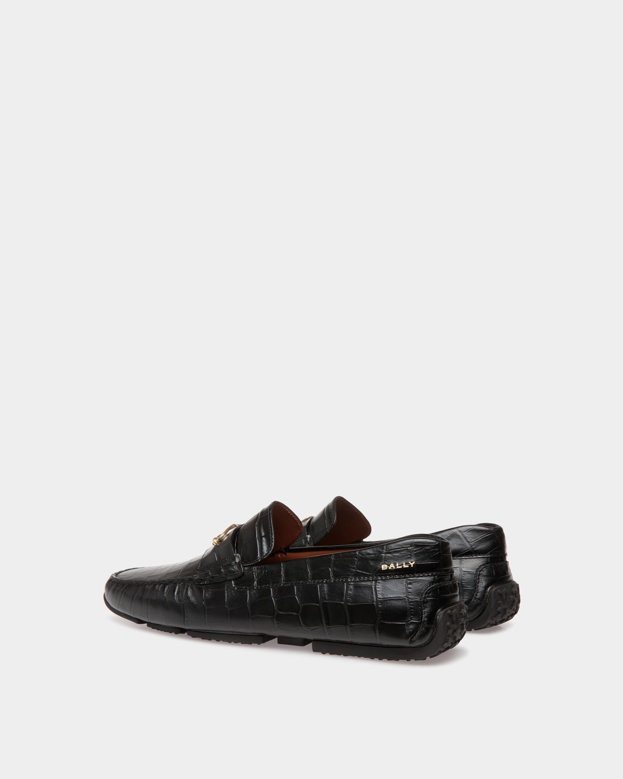 Bally Global - Pilot Drivers In Black Leather - Black
