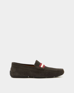 Pilot Driver in Brown Suede