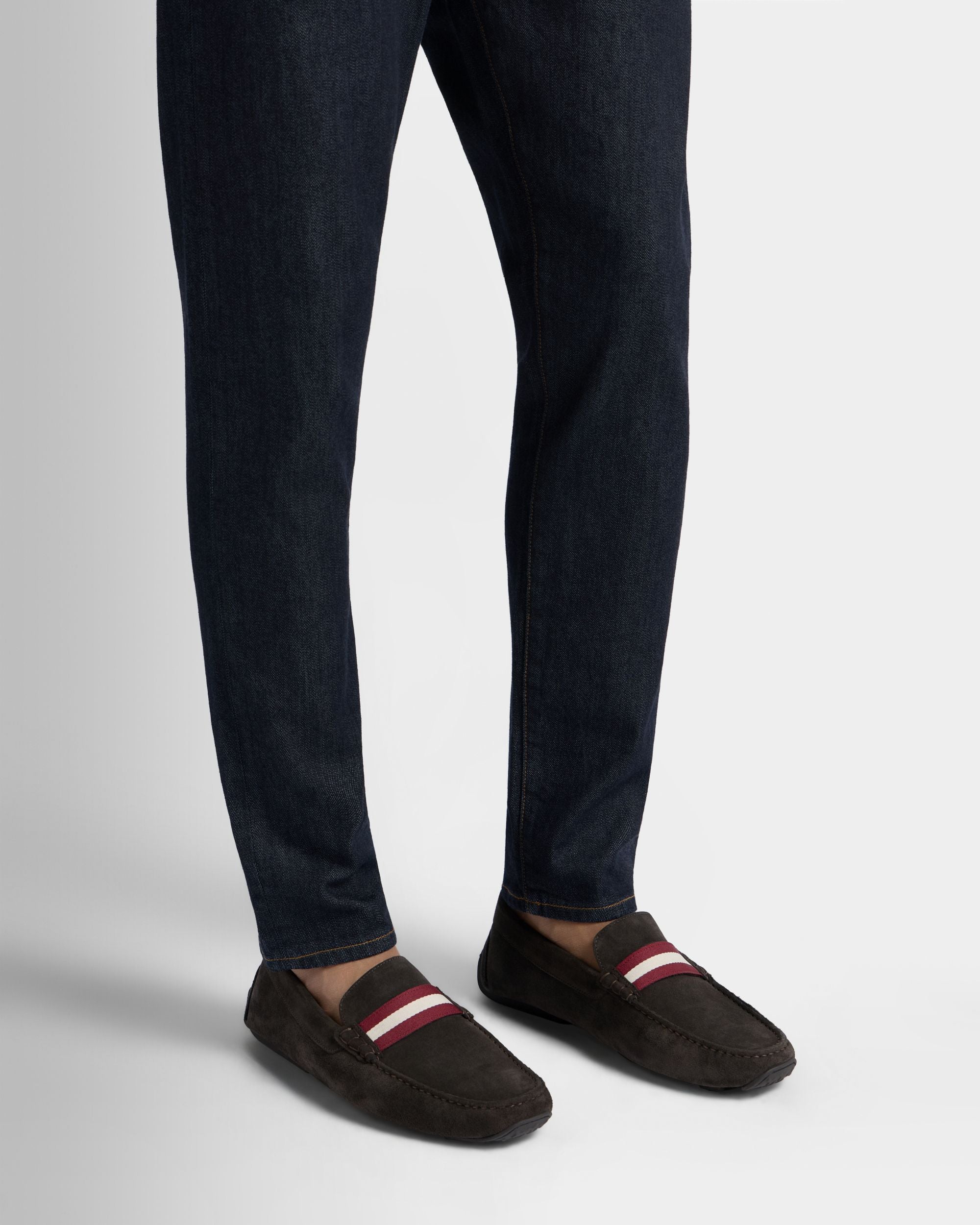 Bally Global - Pilot Driver in Brown Suede - Brown