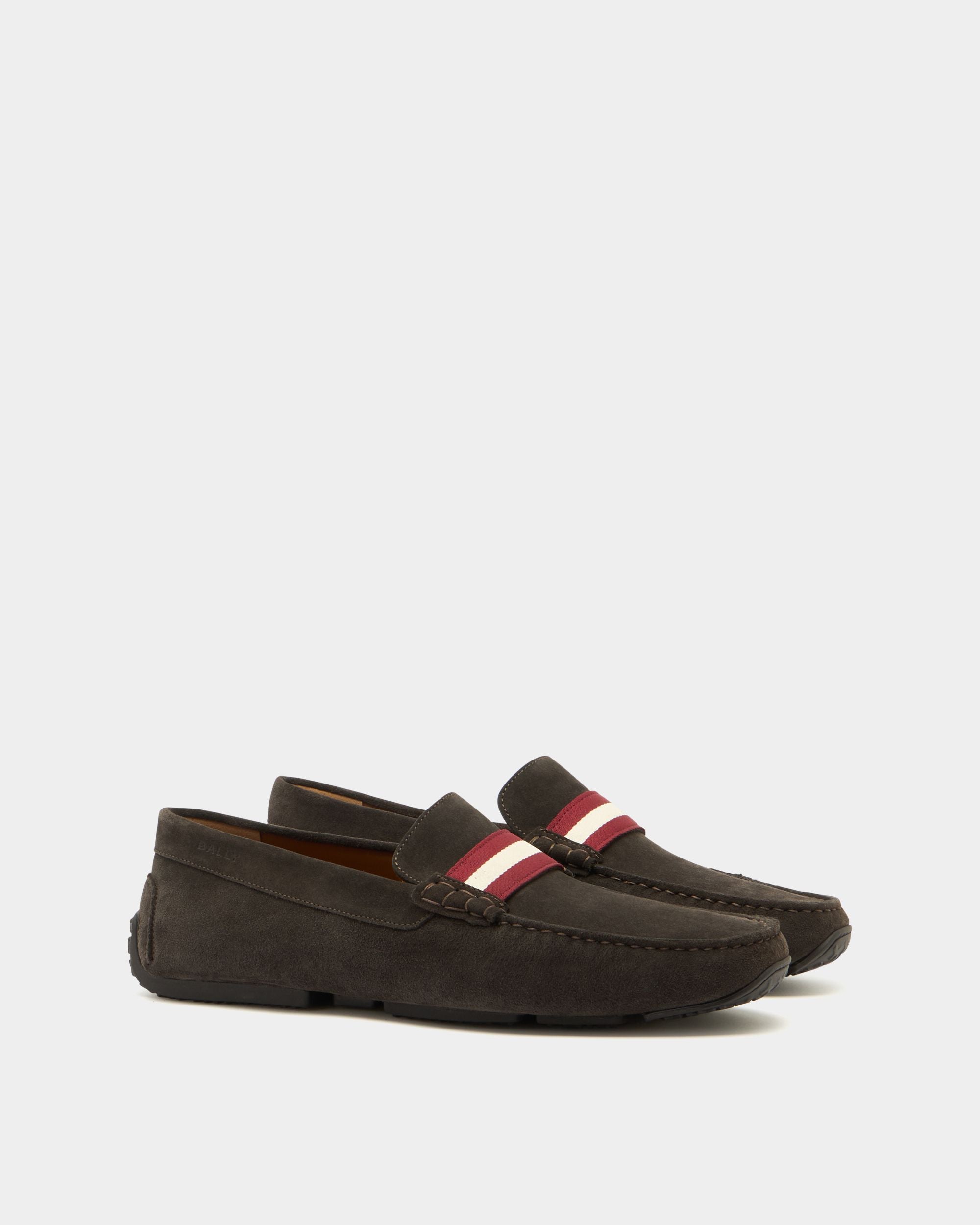 Bally Global - Pilot Driver in Brown Suede - Brown