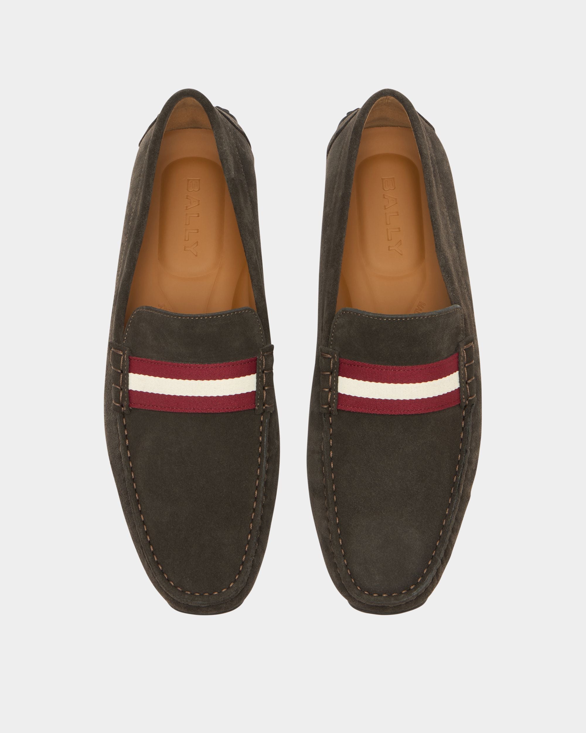 Bally Global - Pilot Driver in Brown Suede - Brown