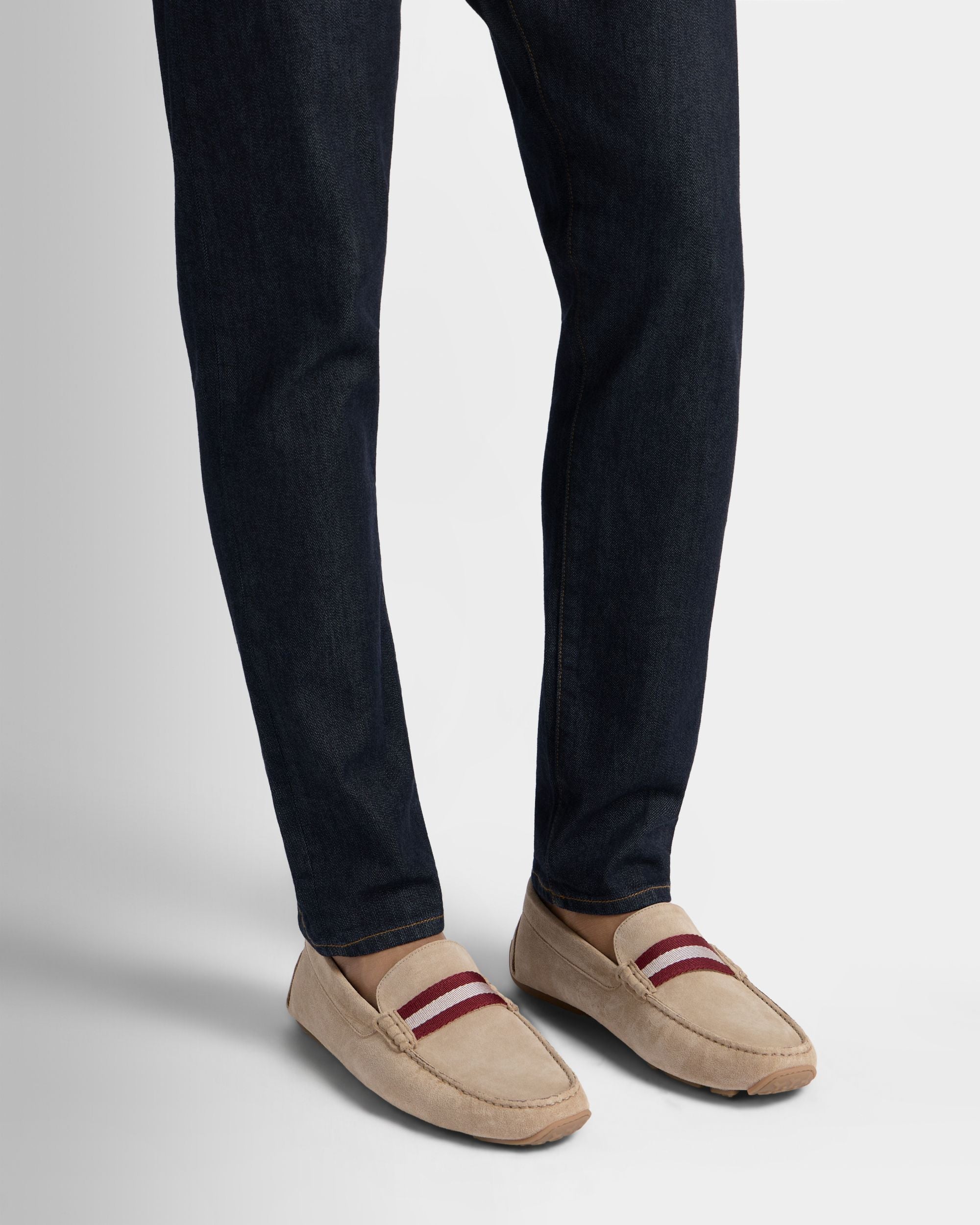 Bally Global - Pilot Driver in Beige Suede - Beige