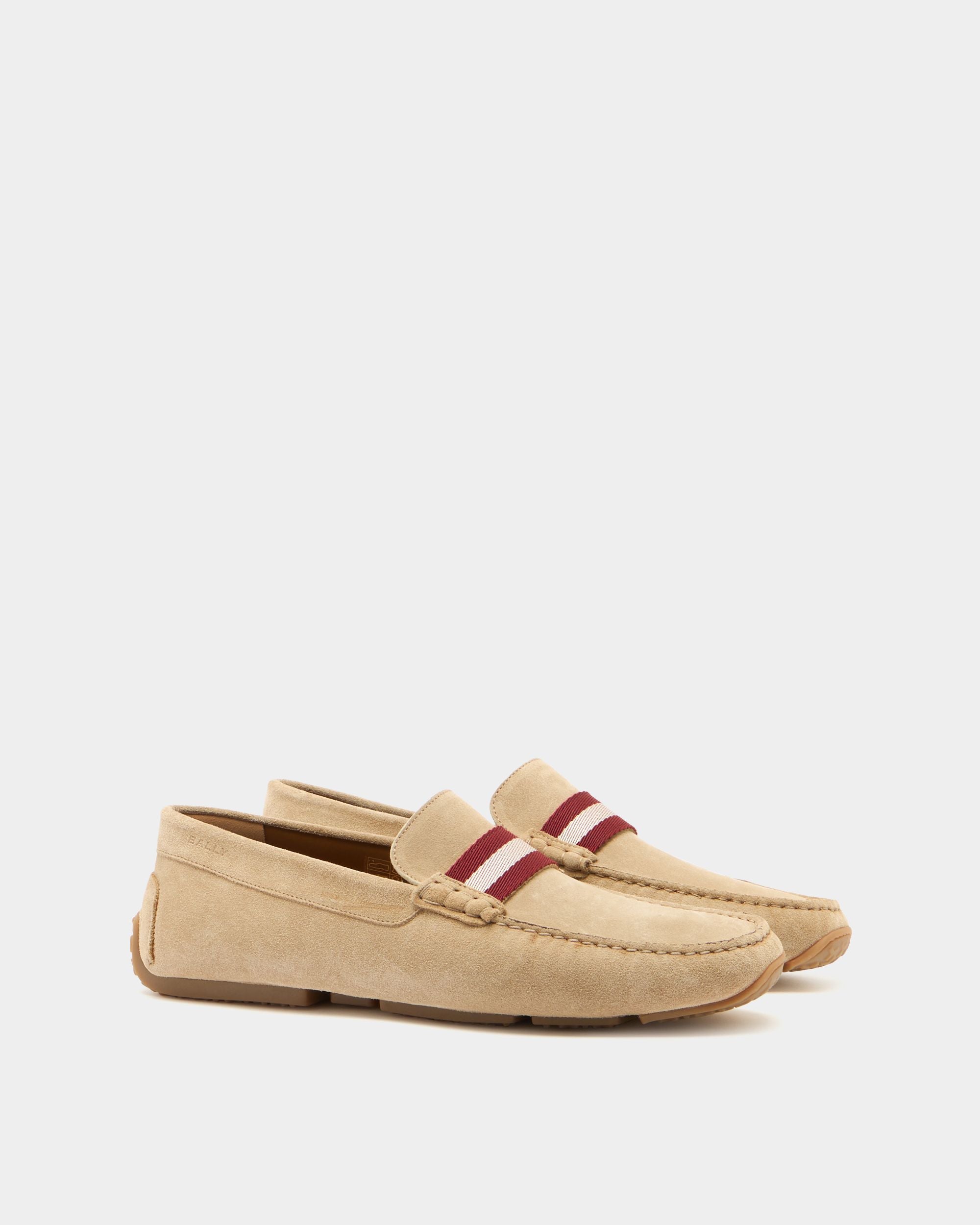 Bally Global - Pilot Driver in Beige Suede - Beige
