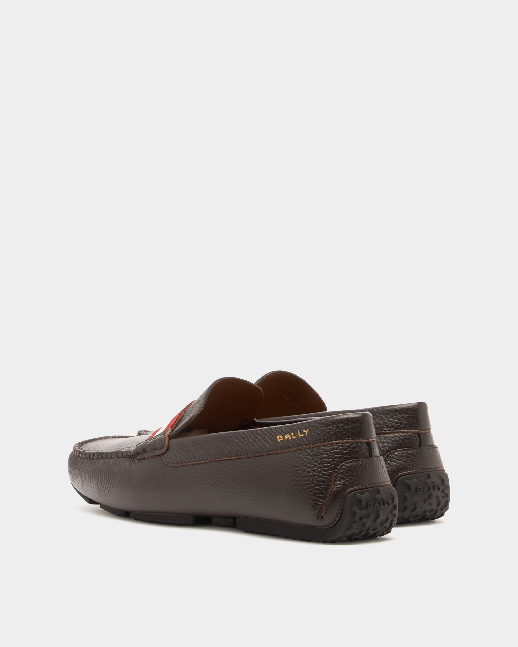 Bally Global - Pilot Driver in Brown Grained Leather - Brown