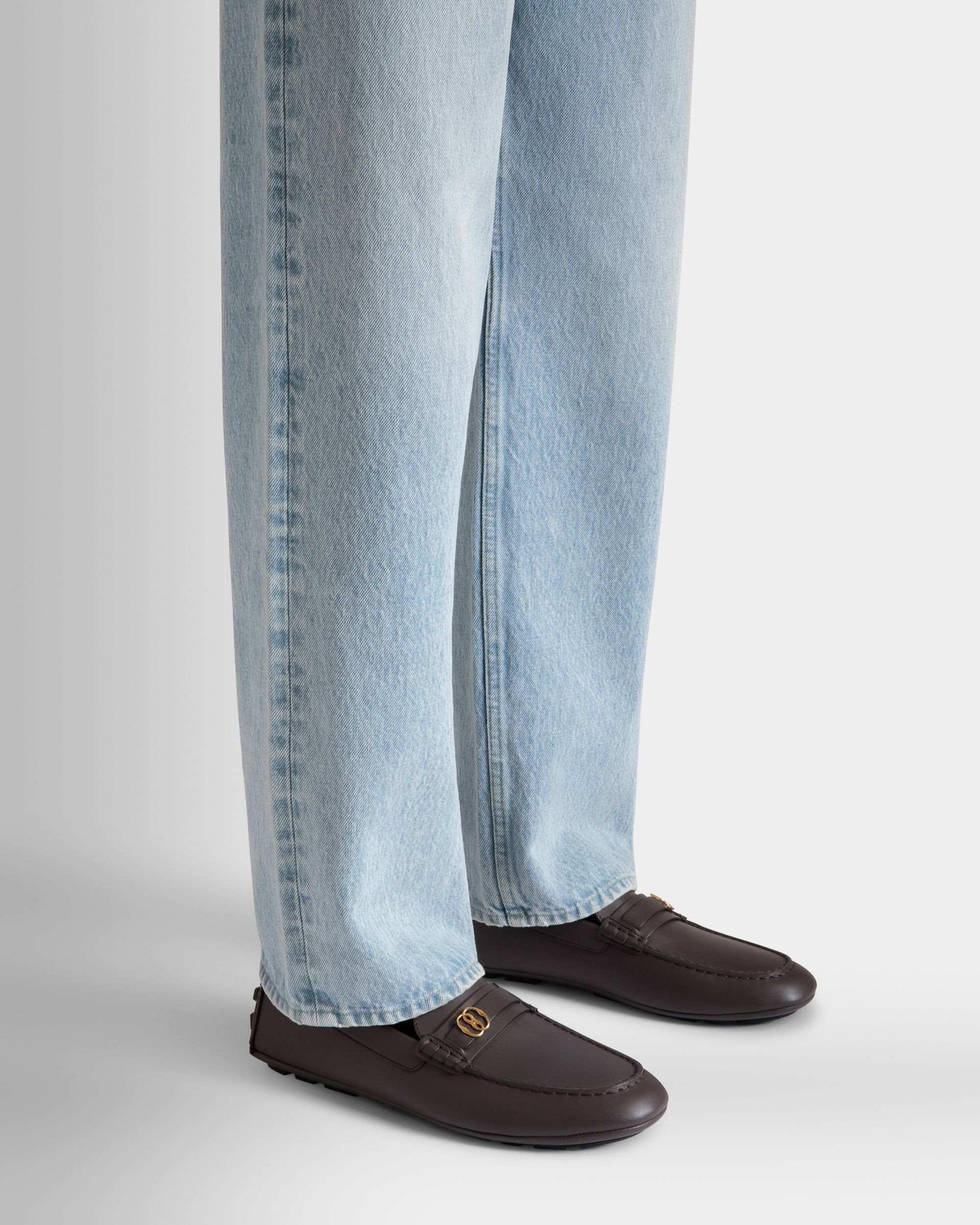 Bally Global - Zapato Driver Pilot De Piel Ébano - Marrón