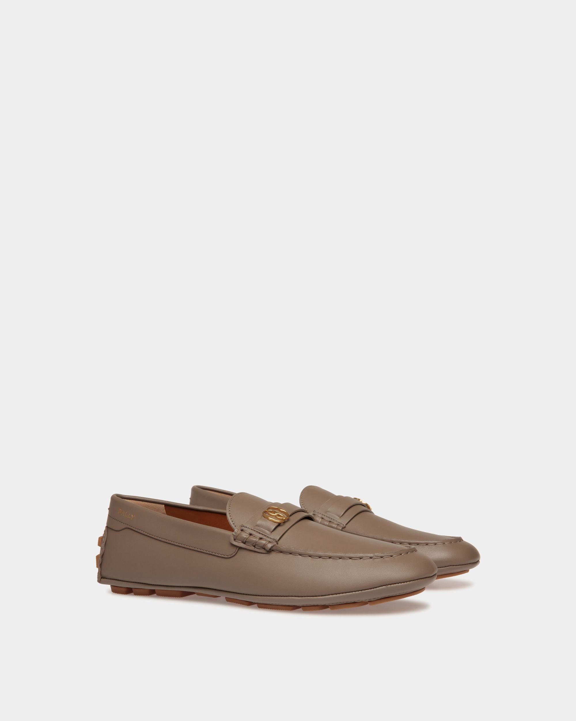 Bally Global - Zapato Driver Pilot De Piel Topo - Beige