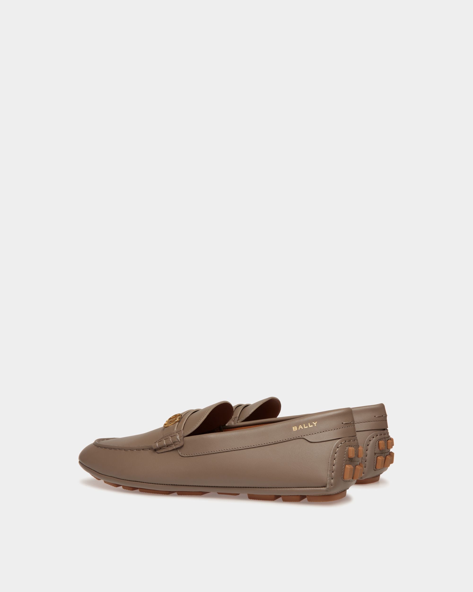 Bally Global - Zapato Driver Pilot De Piel Topo - Beige