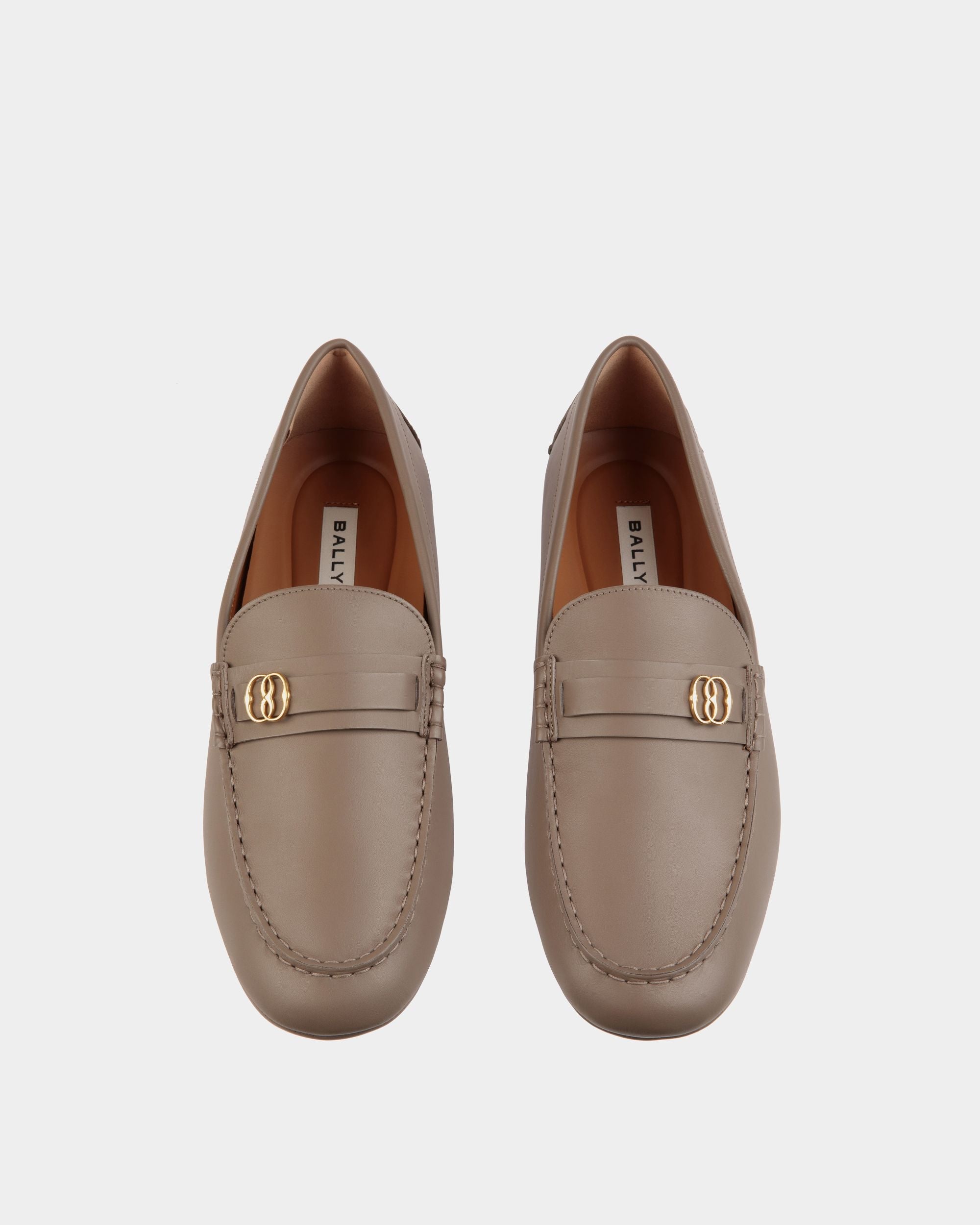 Bally Global - Zapato Driver Pilot De Piel Topo - Beige