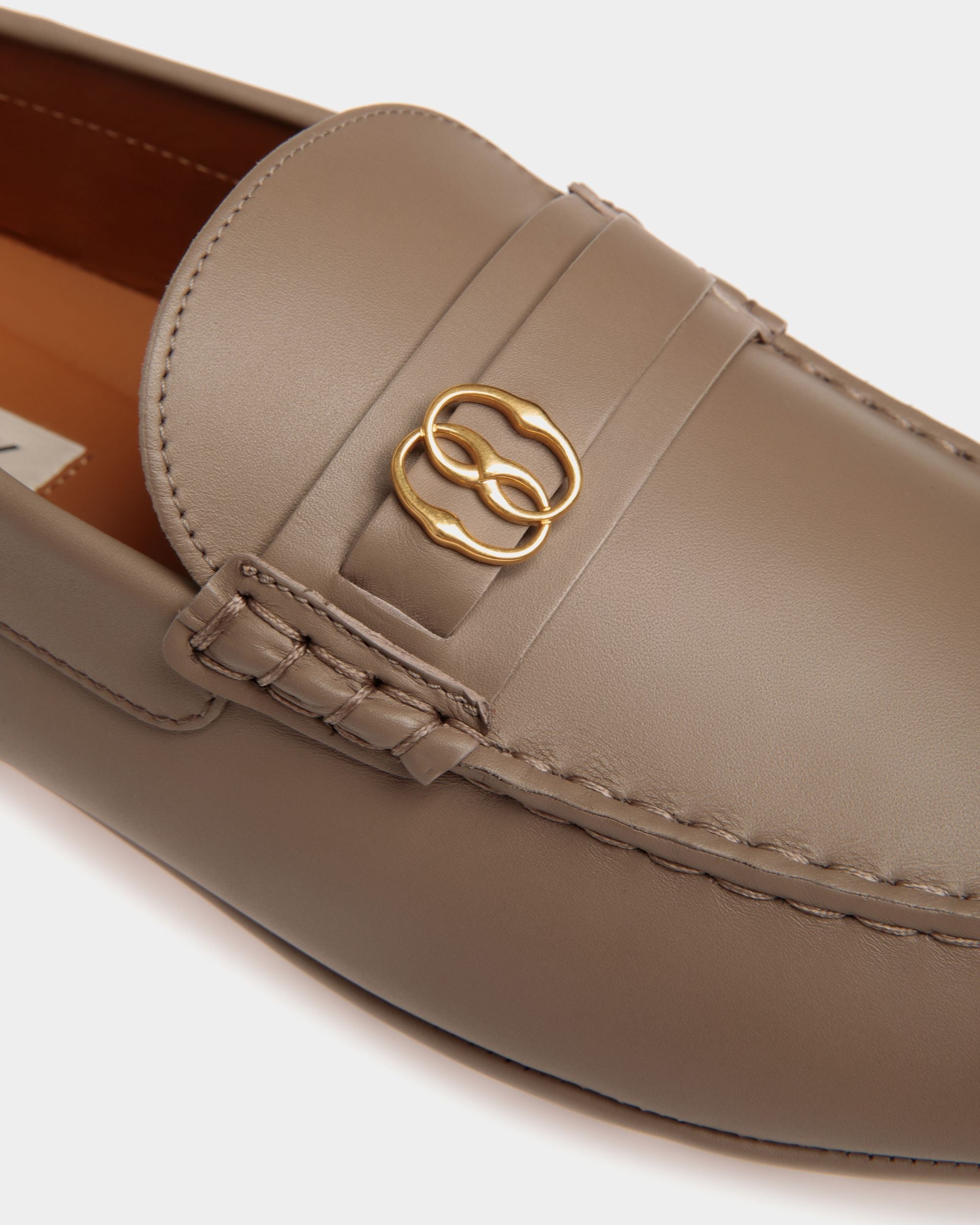 Bally Global - Zapato Driver Pilot De Piel Topo - Beige