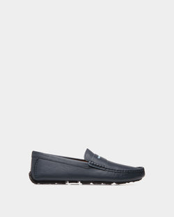 Driver in Blue Grained Leather