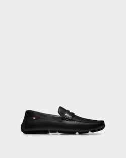 Pilot Driver In Black Grained Leather