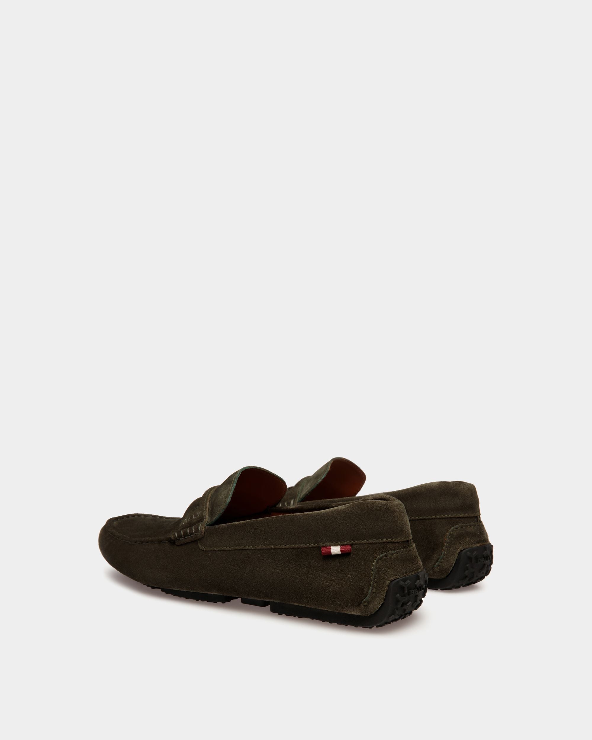 Bally Global - Zapato Driver Pilot De Ante Olive Green Para Hombre - Verde