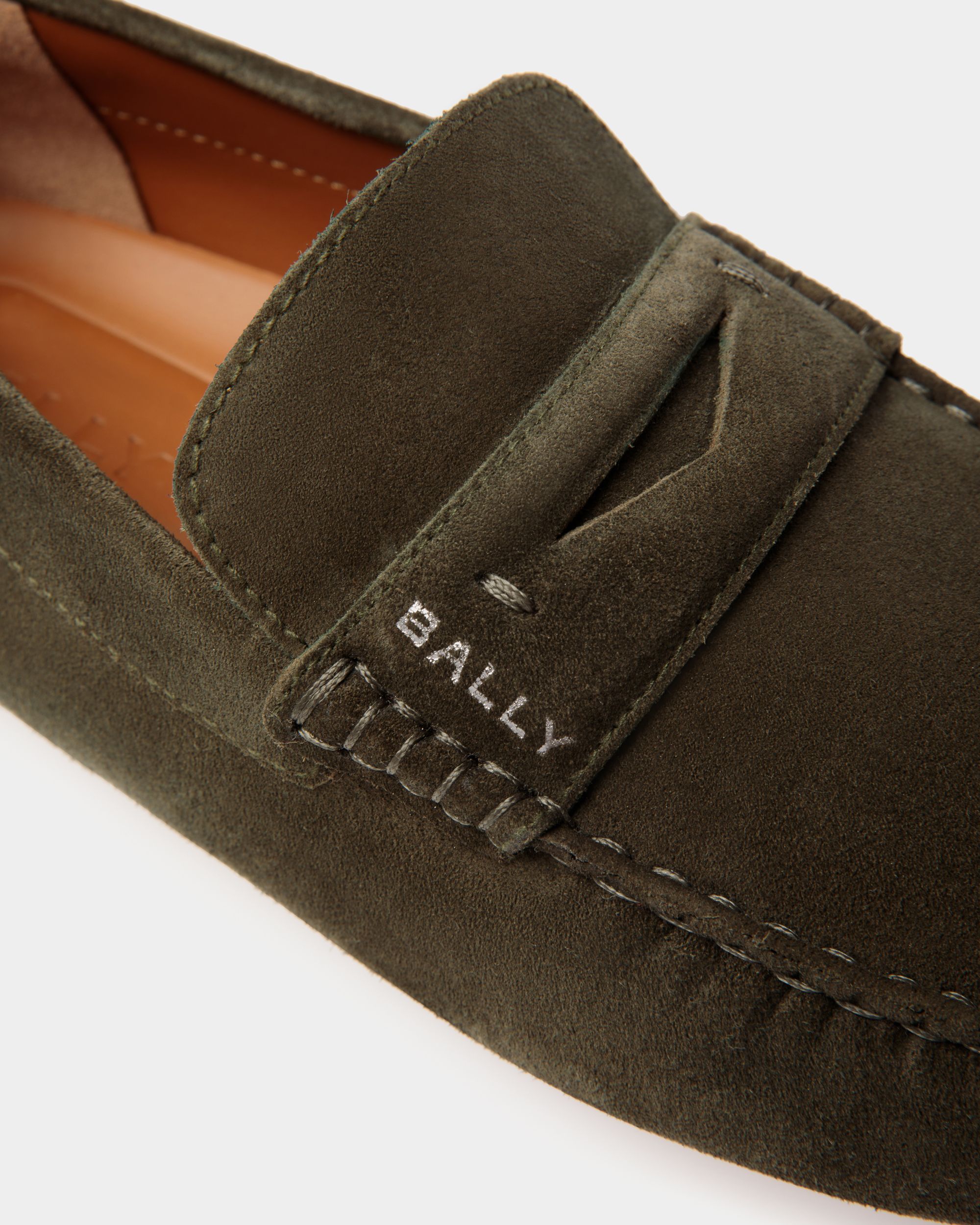 Bally Global - Zapato Driver Pilot De Ante Olive Green Para Hombre - Verde