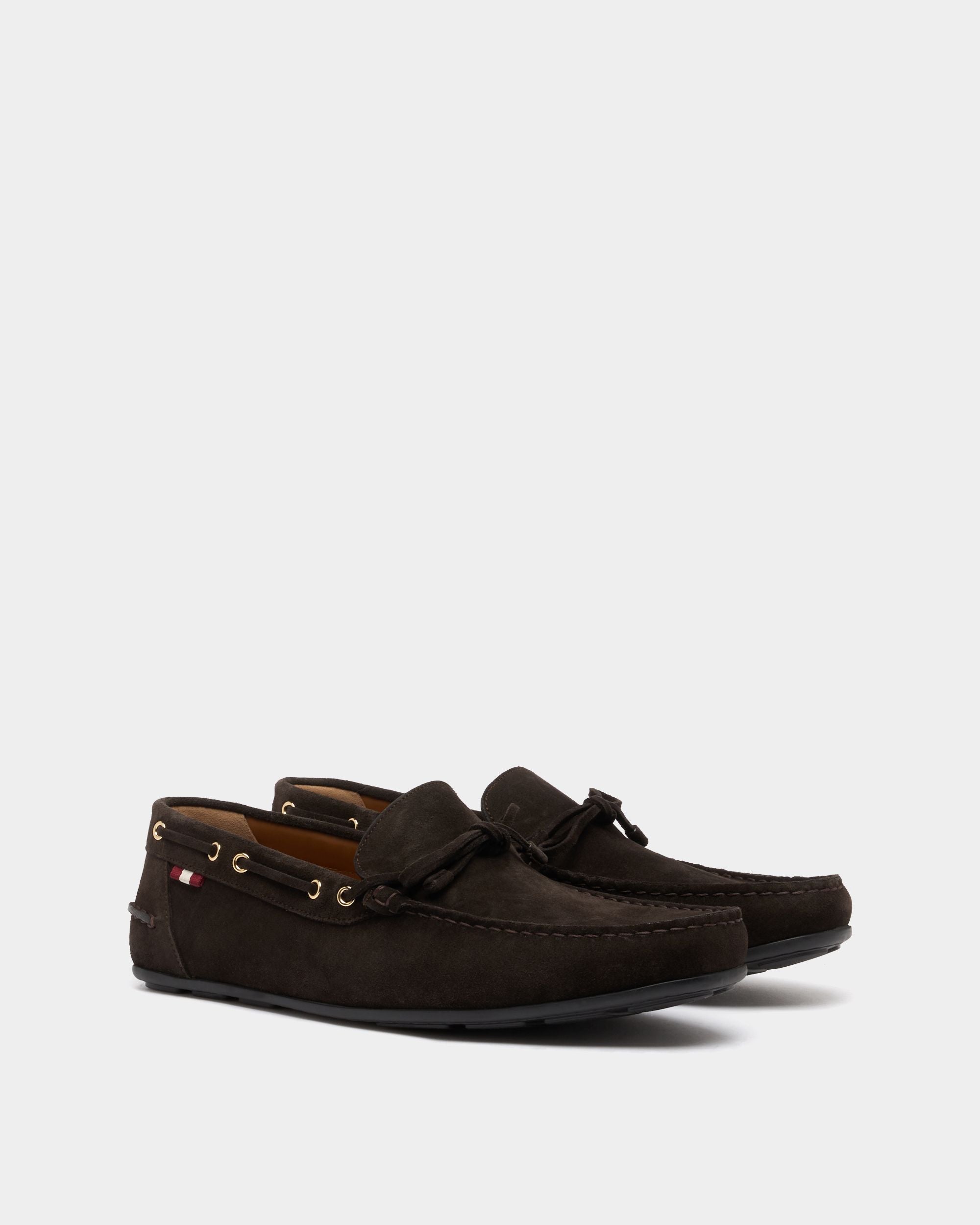 Bally Global - Driver-Schuhe Clay aus Veloursleder in Braun - Brown