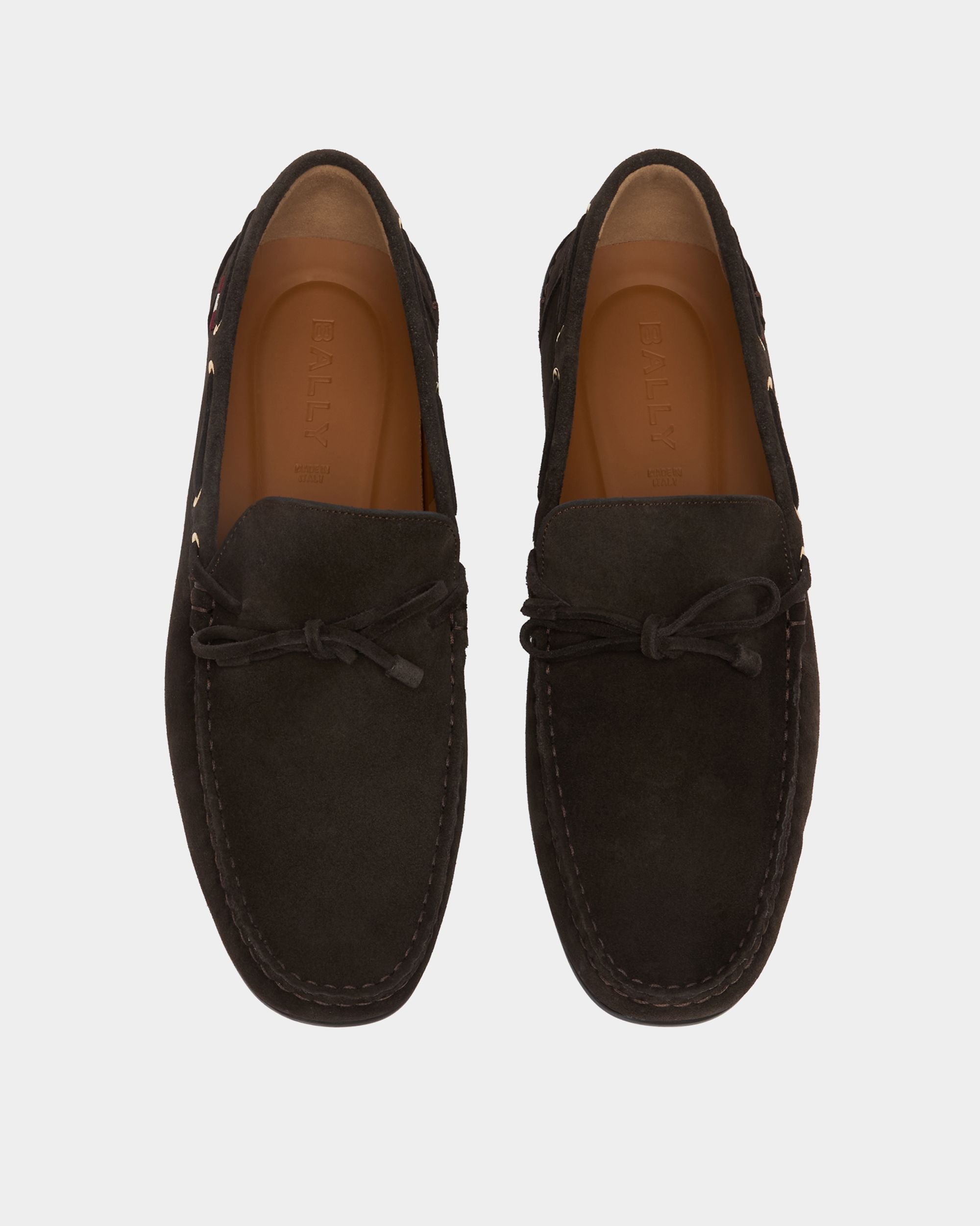 Bally Global - Driver-Schuhe Clay aus Veloursleder in Braun - Brown
