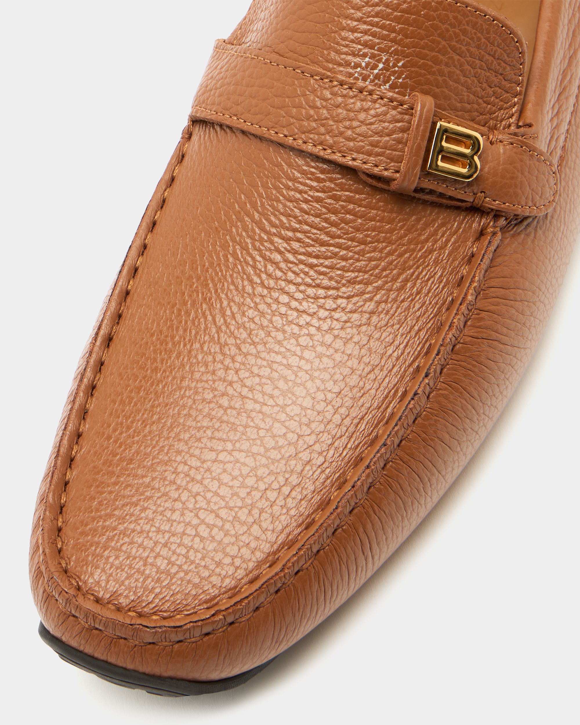 Bally Global - Pilot Driver-Schuh aus genarbtem Leder in Braun - Brown